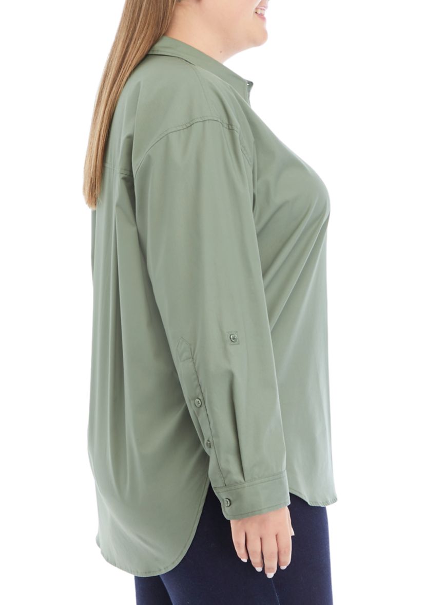 Plus Size Amanda Woven Shirt