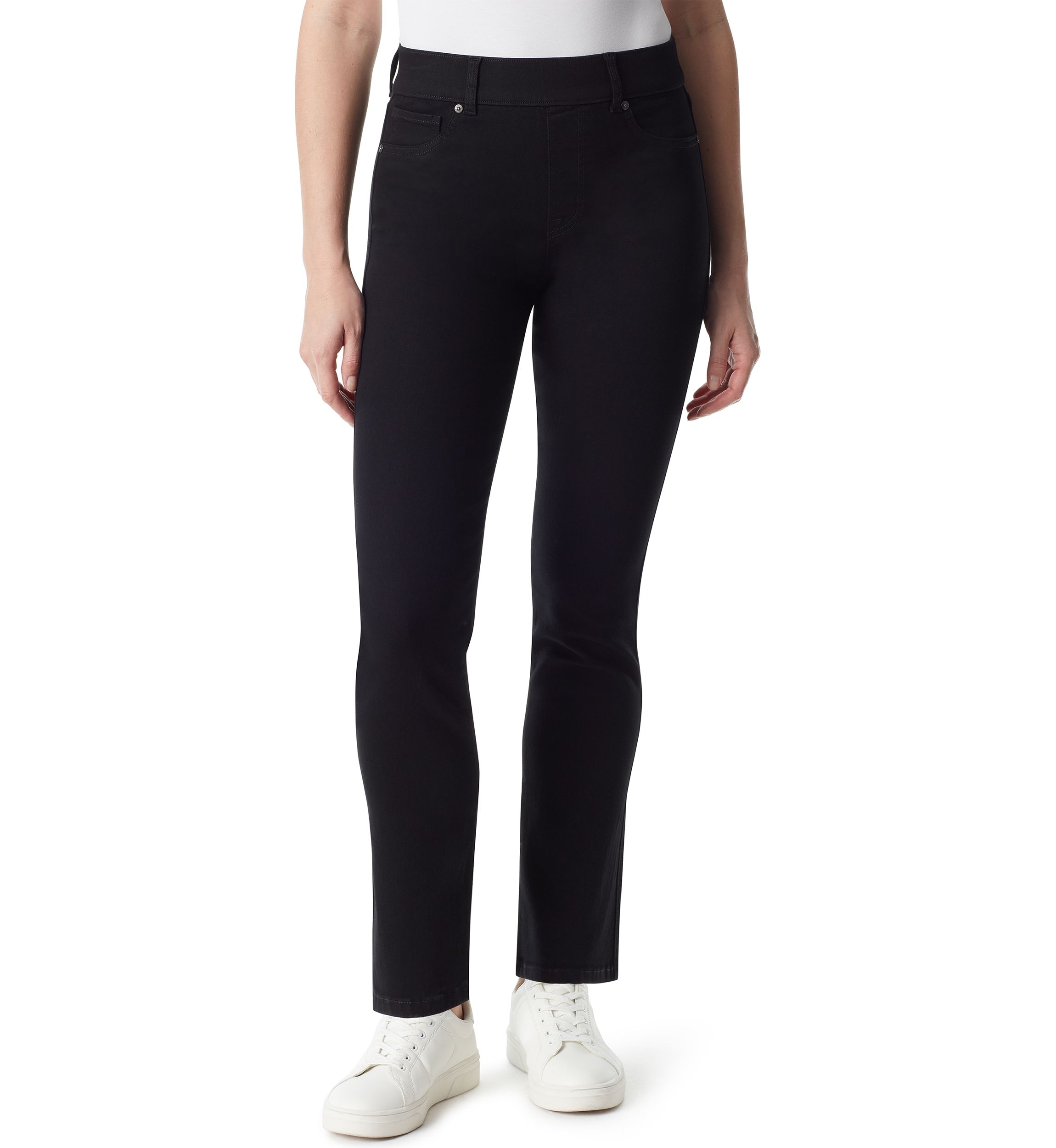 Womens Shape Effect Pull On Straight Jeans