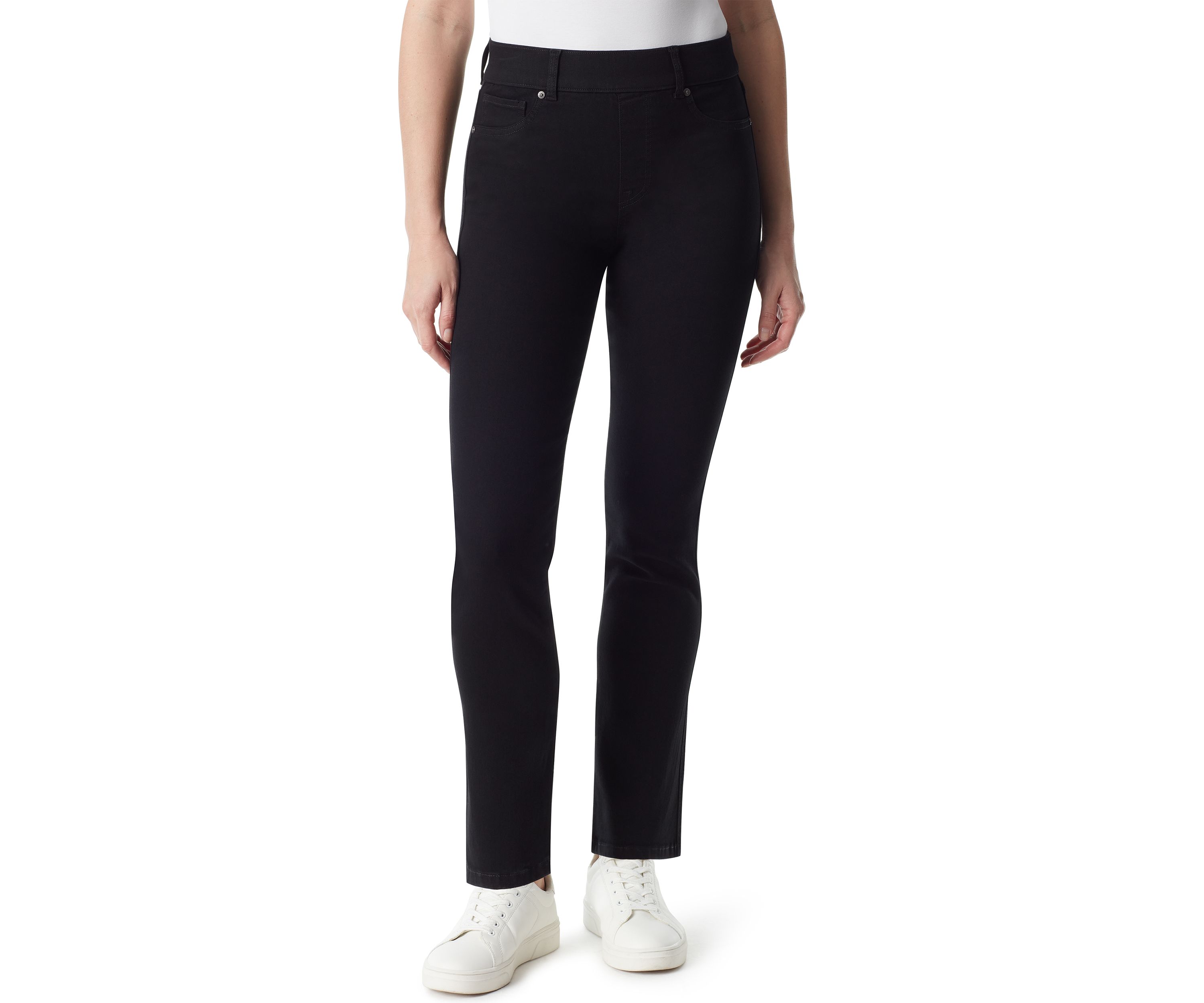 Womens Shape Effect Pull On Straight Jeans