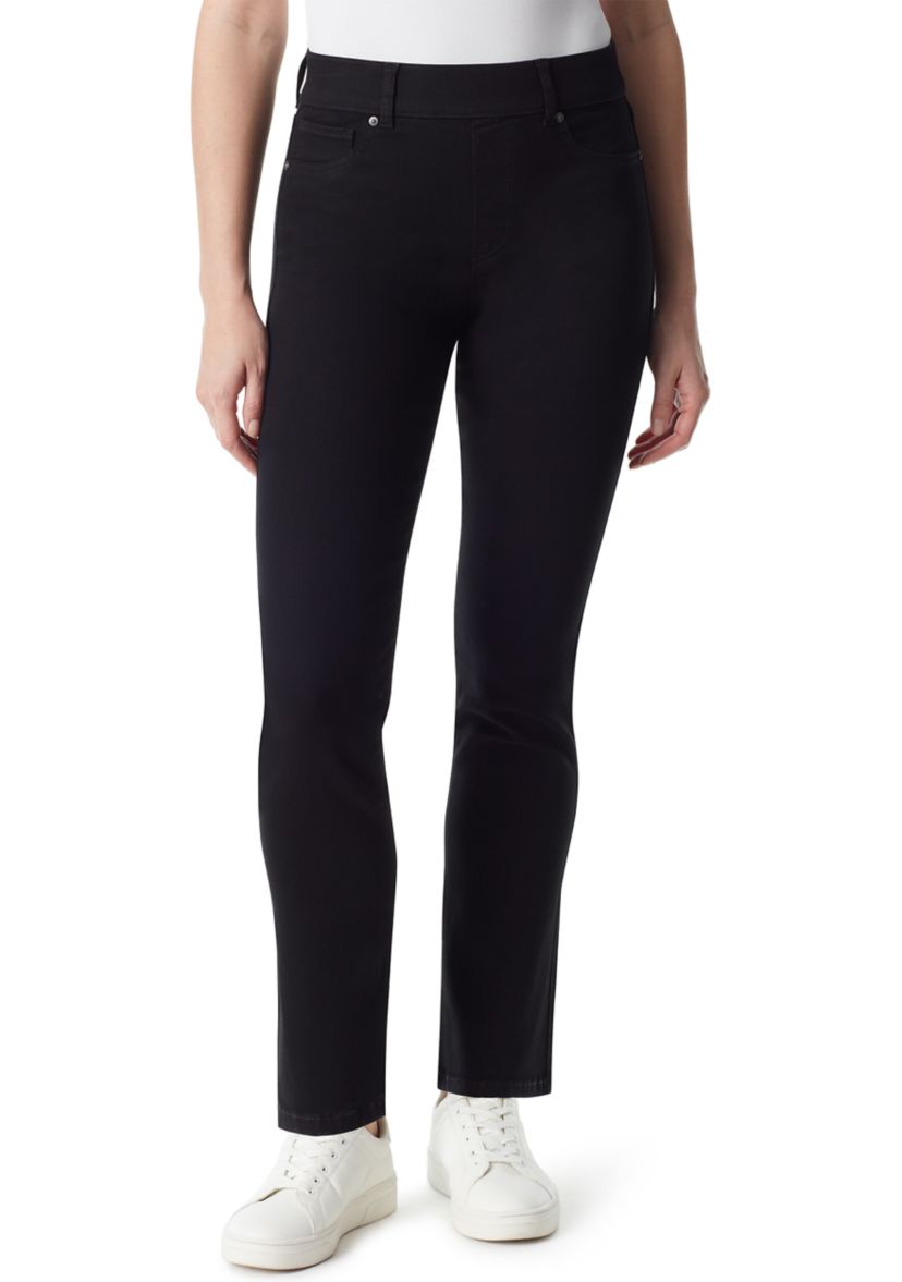 Womens Shape Effect Pull On Straight Jeans