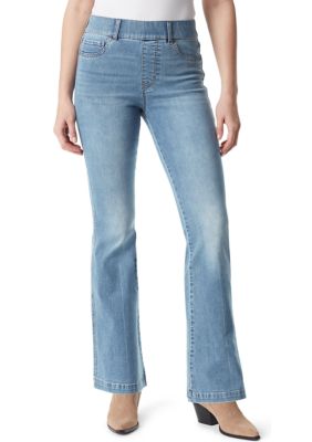 Gloria Vanderbilt Women's Shape Effect Pull On High Rise Straight Leg Jean,  Kansas-Whiskers