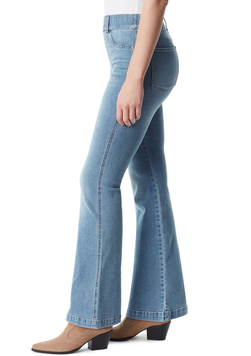 Womens Shape Effect Pull On Flare Jeans