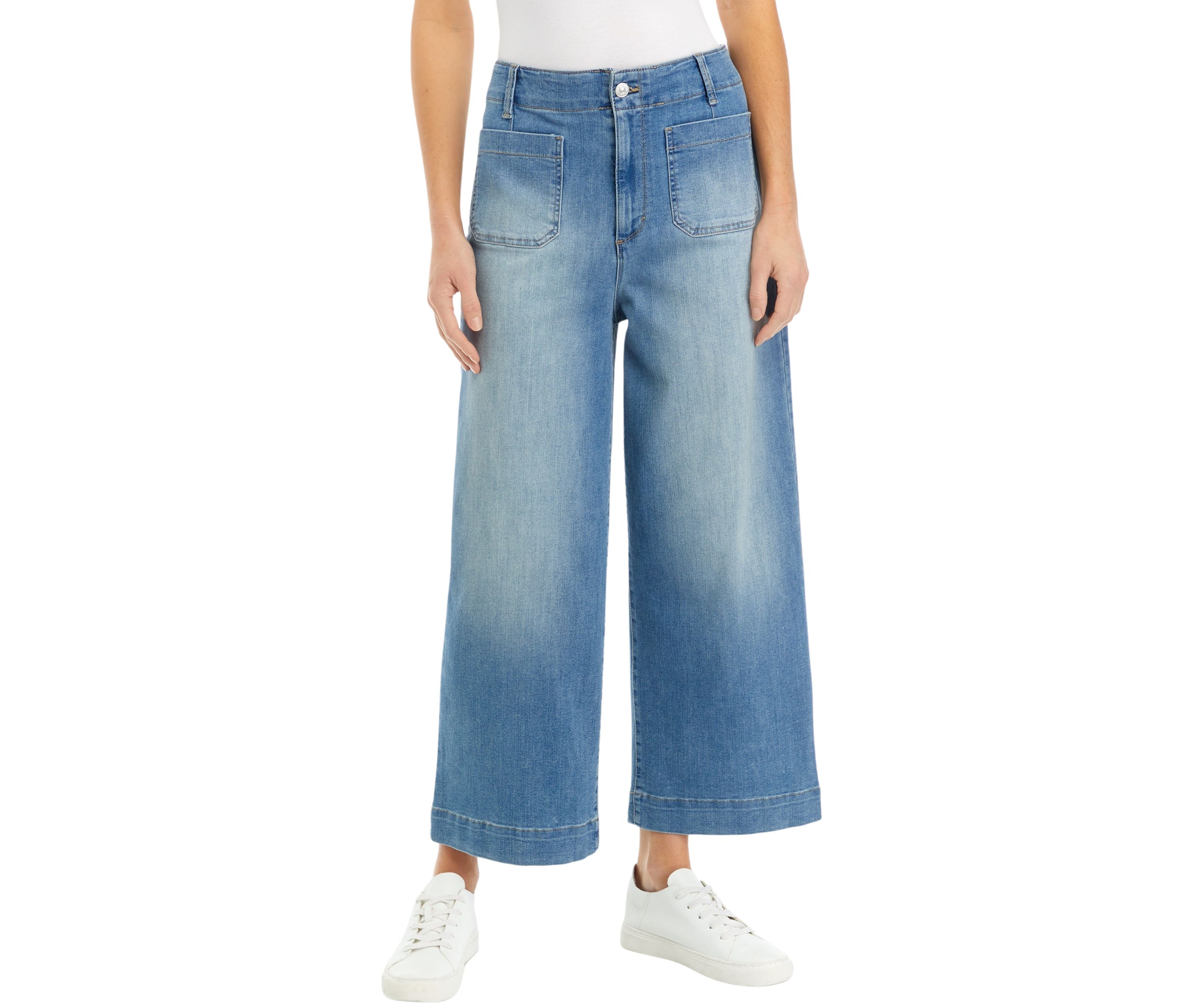 Womens Shape Effect Tummy Sculpt Wide Leg Pants