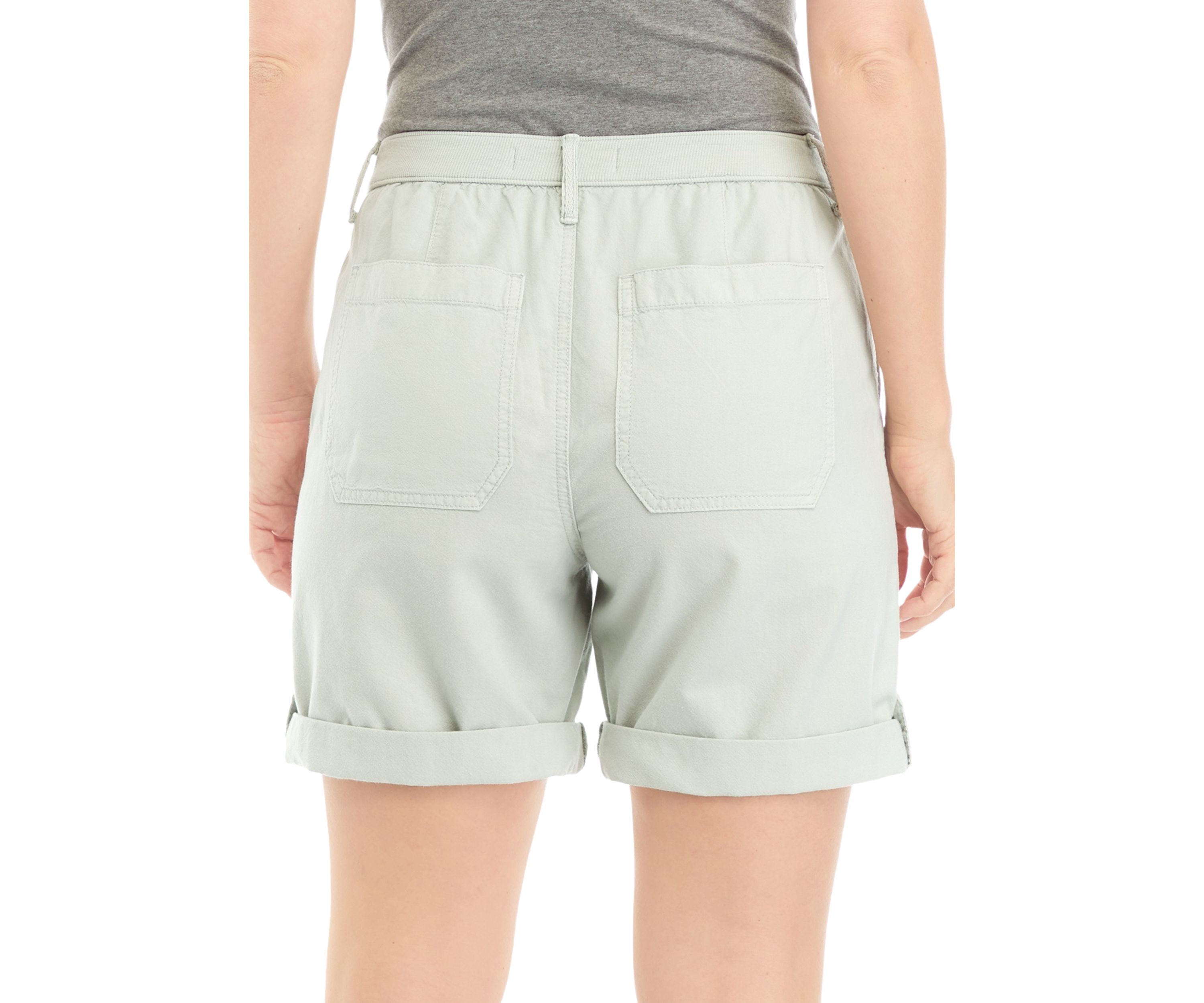 Womens Utility Shorts with Ribbed Waistband