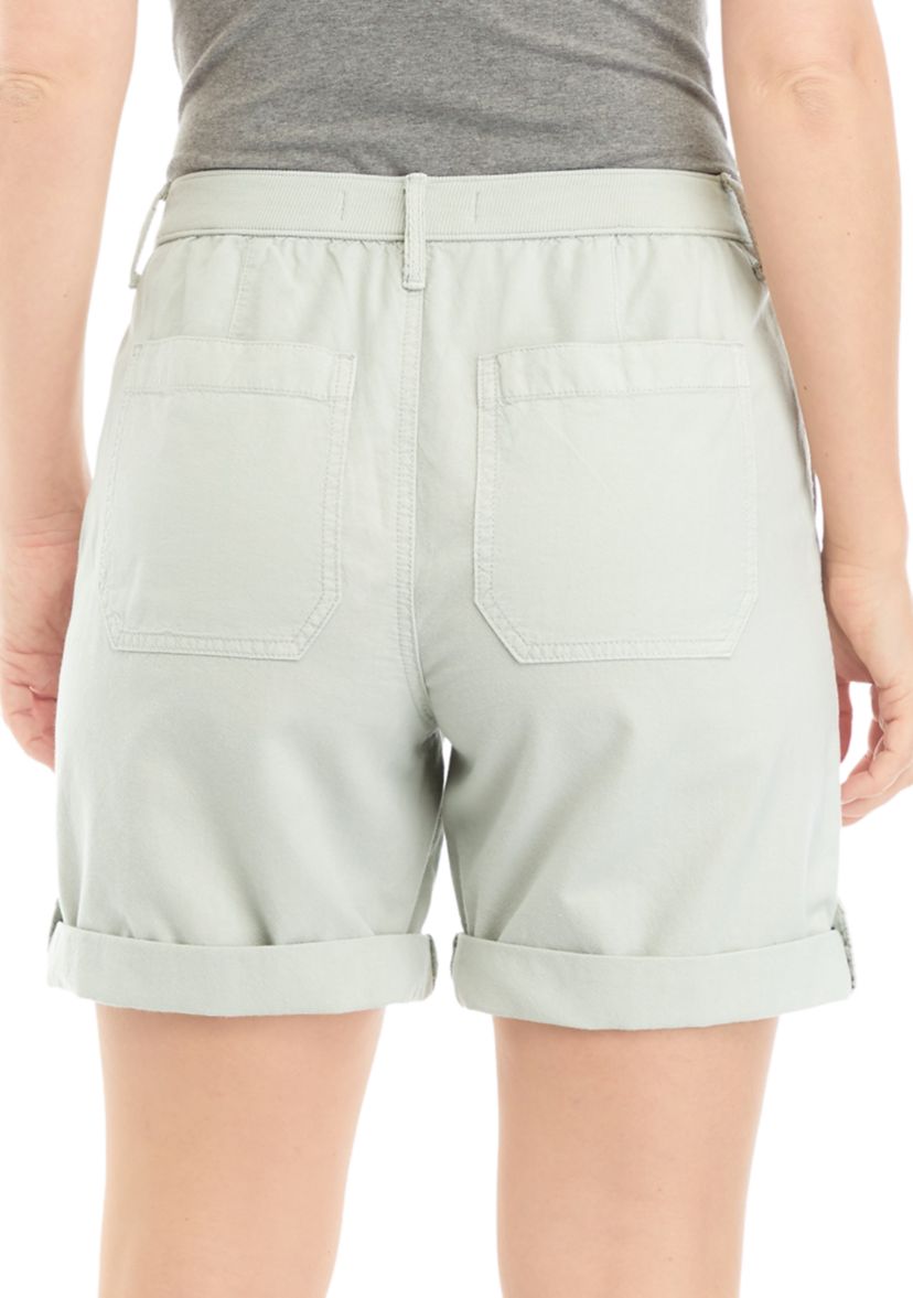Womens Utility Shorts with Ribbed Waistband