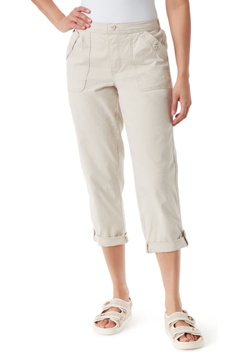 Pull On Utility Capri Pants