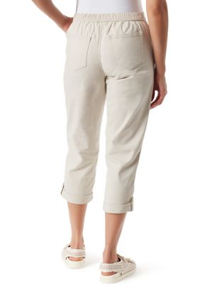 Bandolino Women's Utility Pull on High Rise Straight Leg Capri