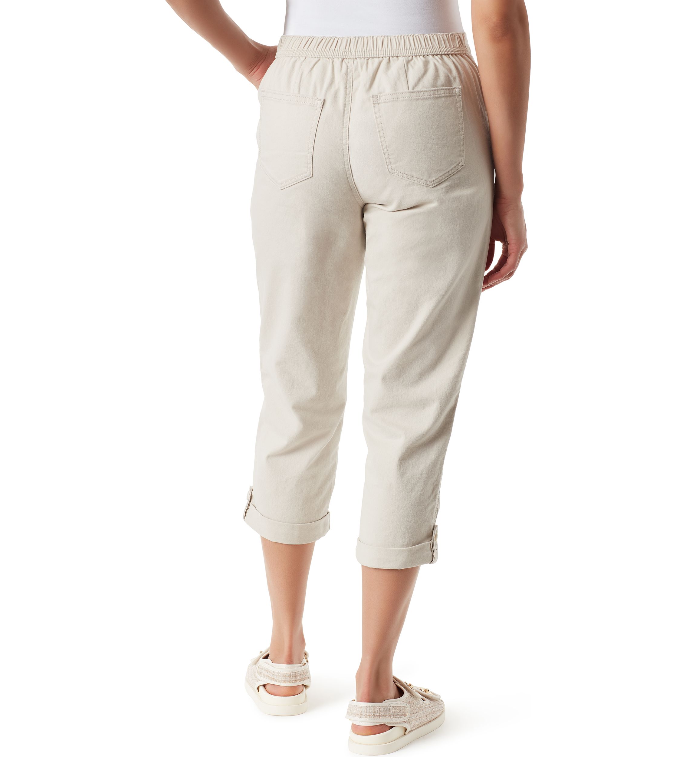 Pull On Utility Capri Pants