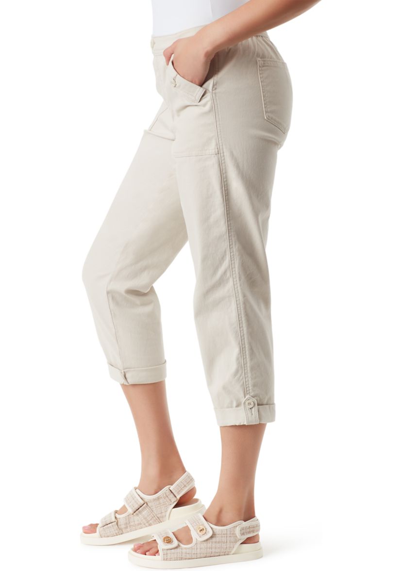 Pull On Utility Capri Pants