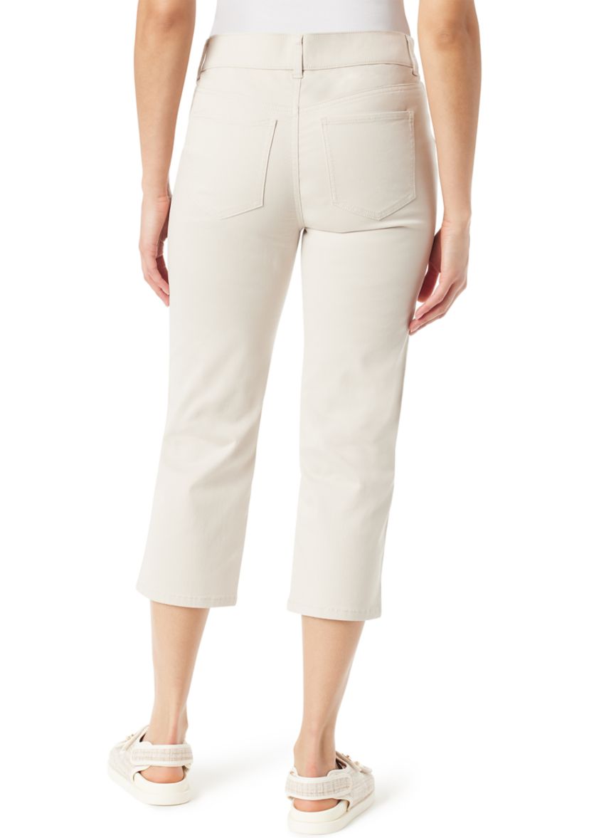 Womens Shape Effect Capri Pants with Slit