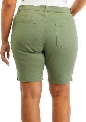 Bermuda Shorts Women Plus Size Knee Length Cotton Hiking Shorts