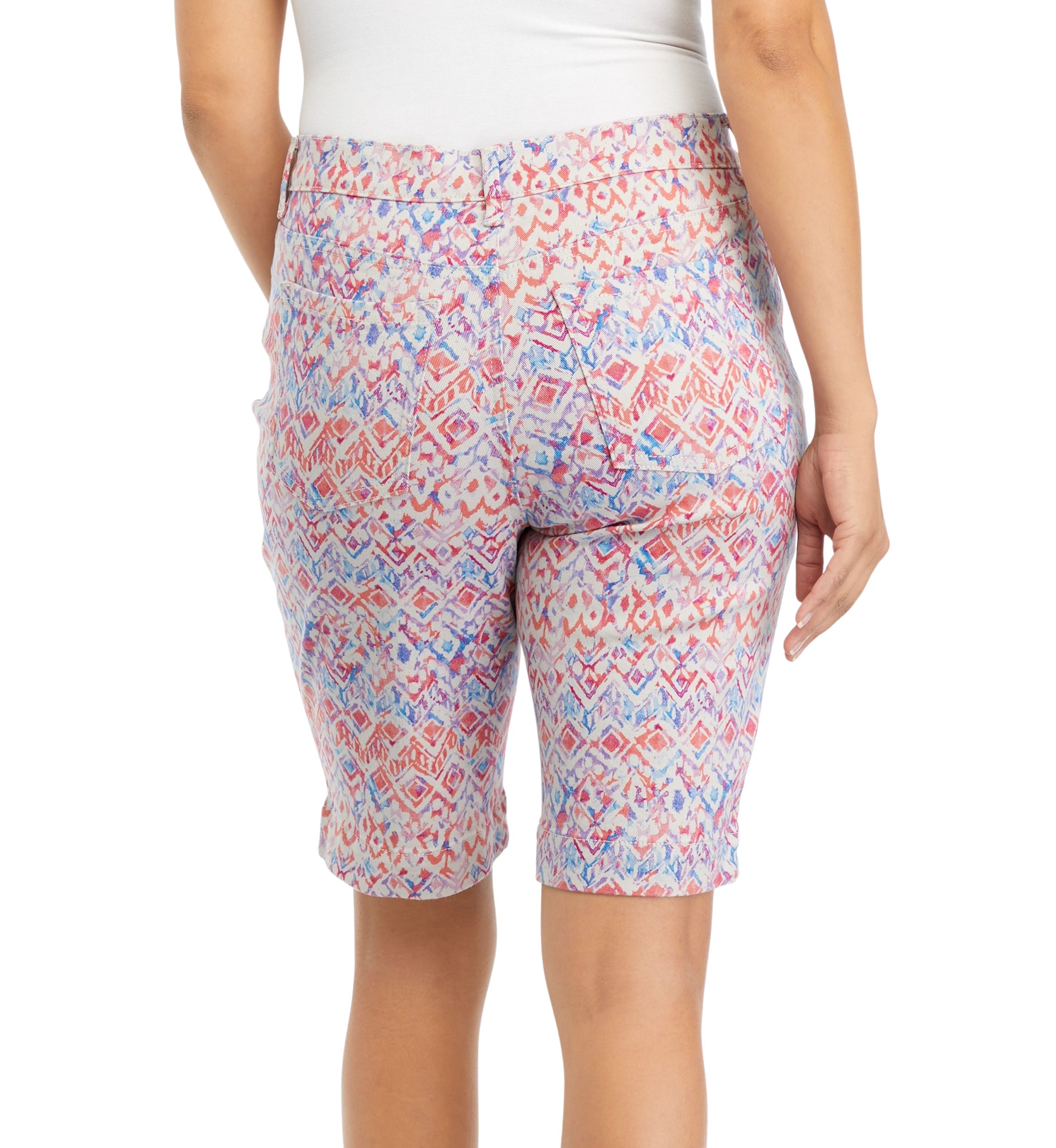 Womens Amanda Bermuda Shorts with Slit