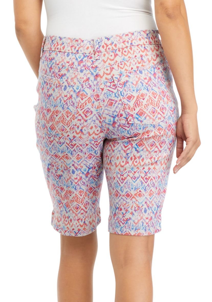 Womens Amanda Bermuda Shorts with Slit
