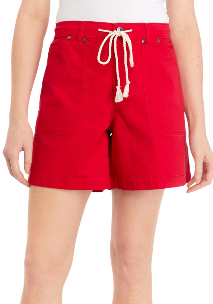 Womens Patch Pocket Shorts