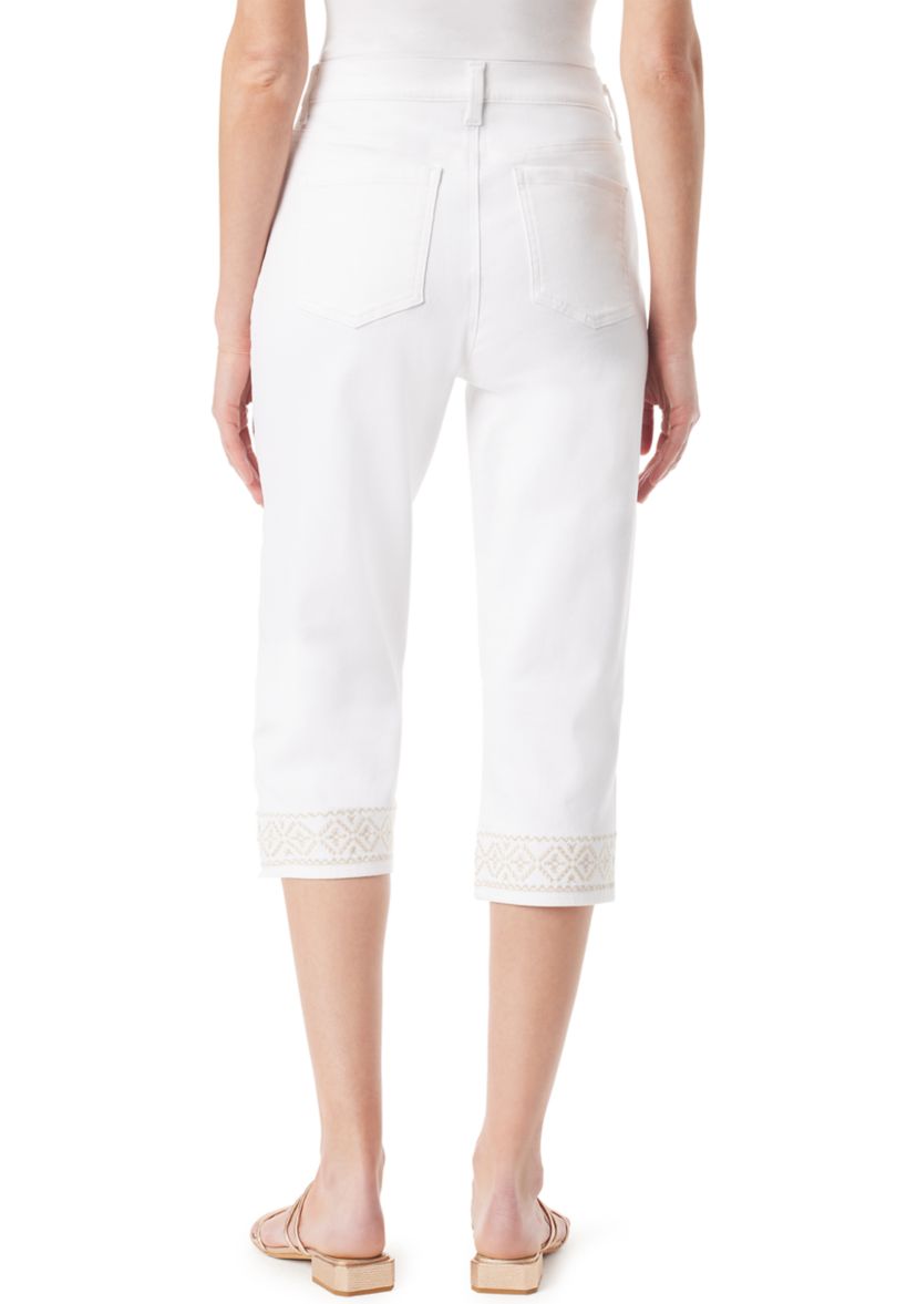 Womens Amanda Capri Pants with Slit Detail
