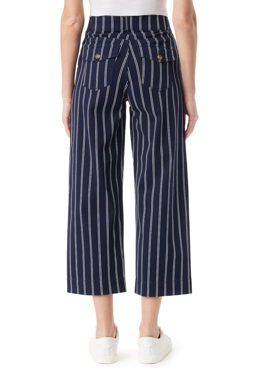 Petite Shape Effect Wide Leg Cropped Pants