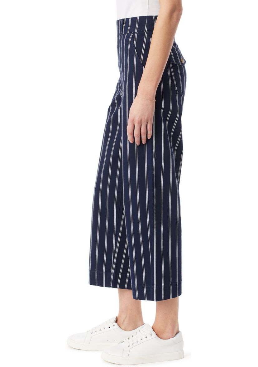 Petite Shape Effect Wide Leg Cropped Pants