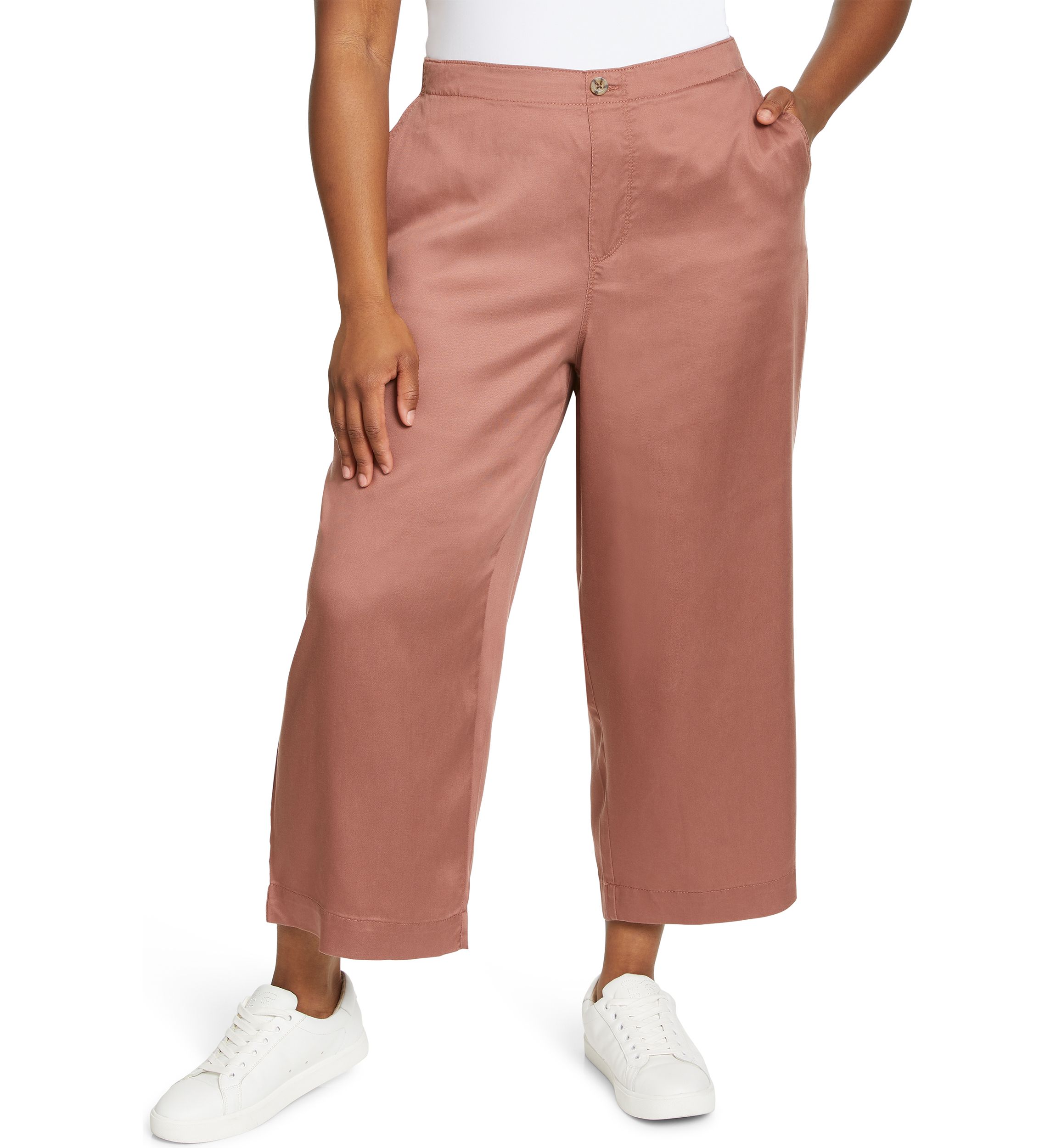 Plus Size Wide Leg Trouser Pants