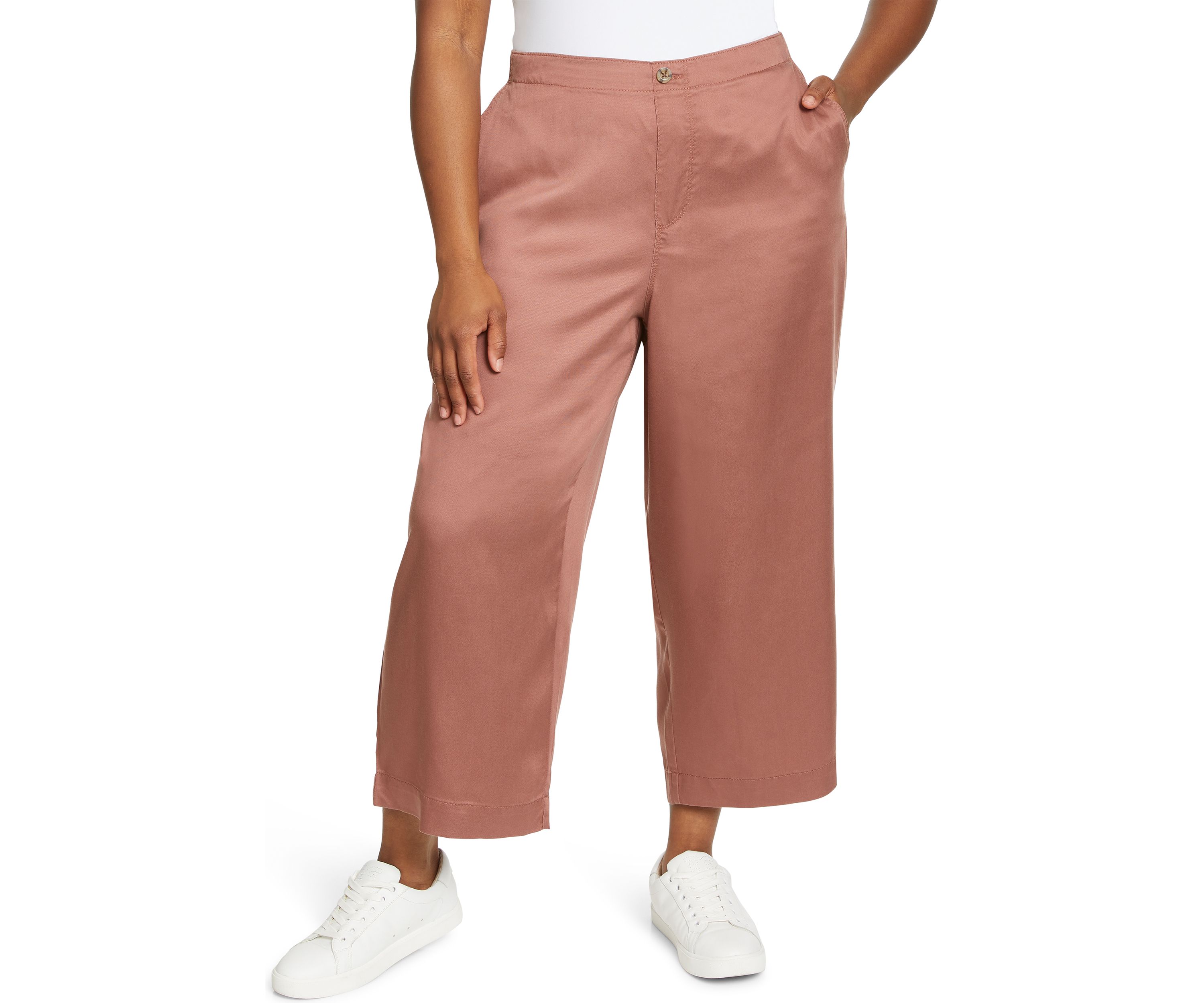 Plus Size Wide Leg Trouser Pants