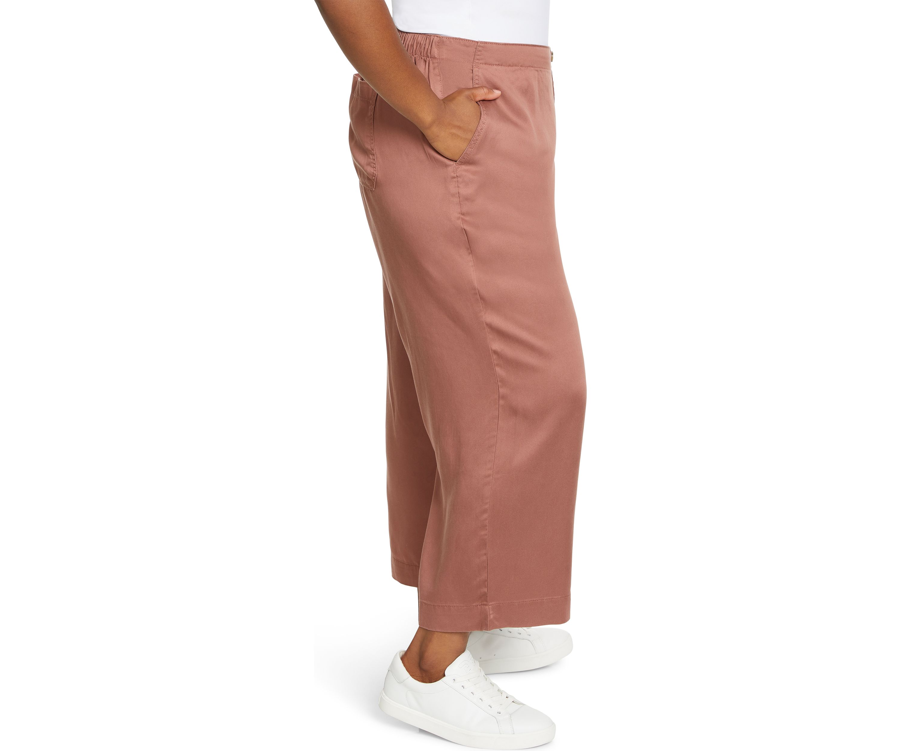Plus Size Wide Leg Trouser Pants