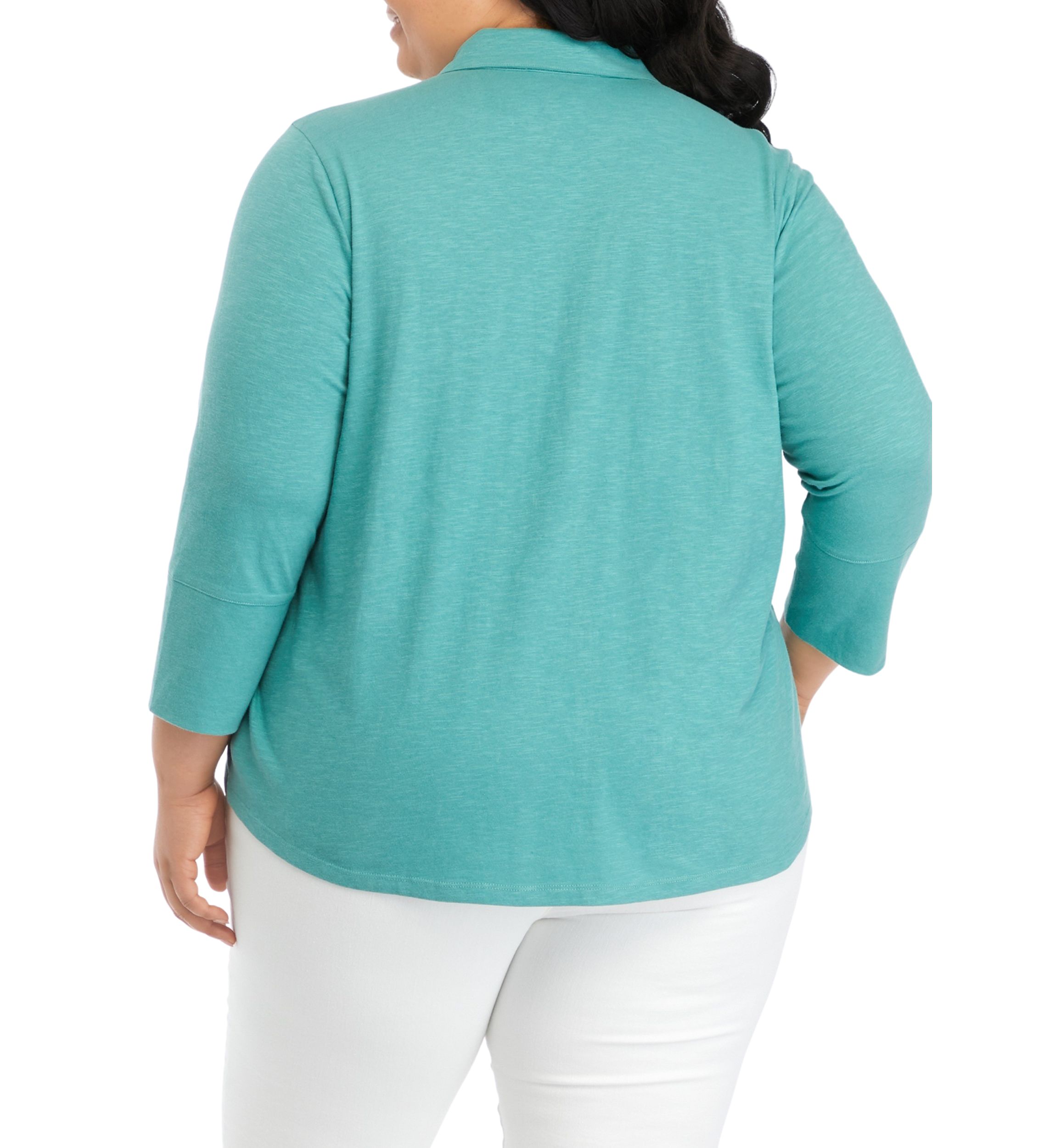 Plus Size Ashten Button Down Knit Top