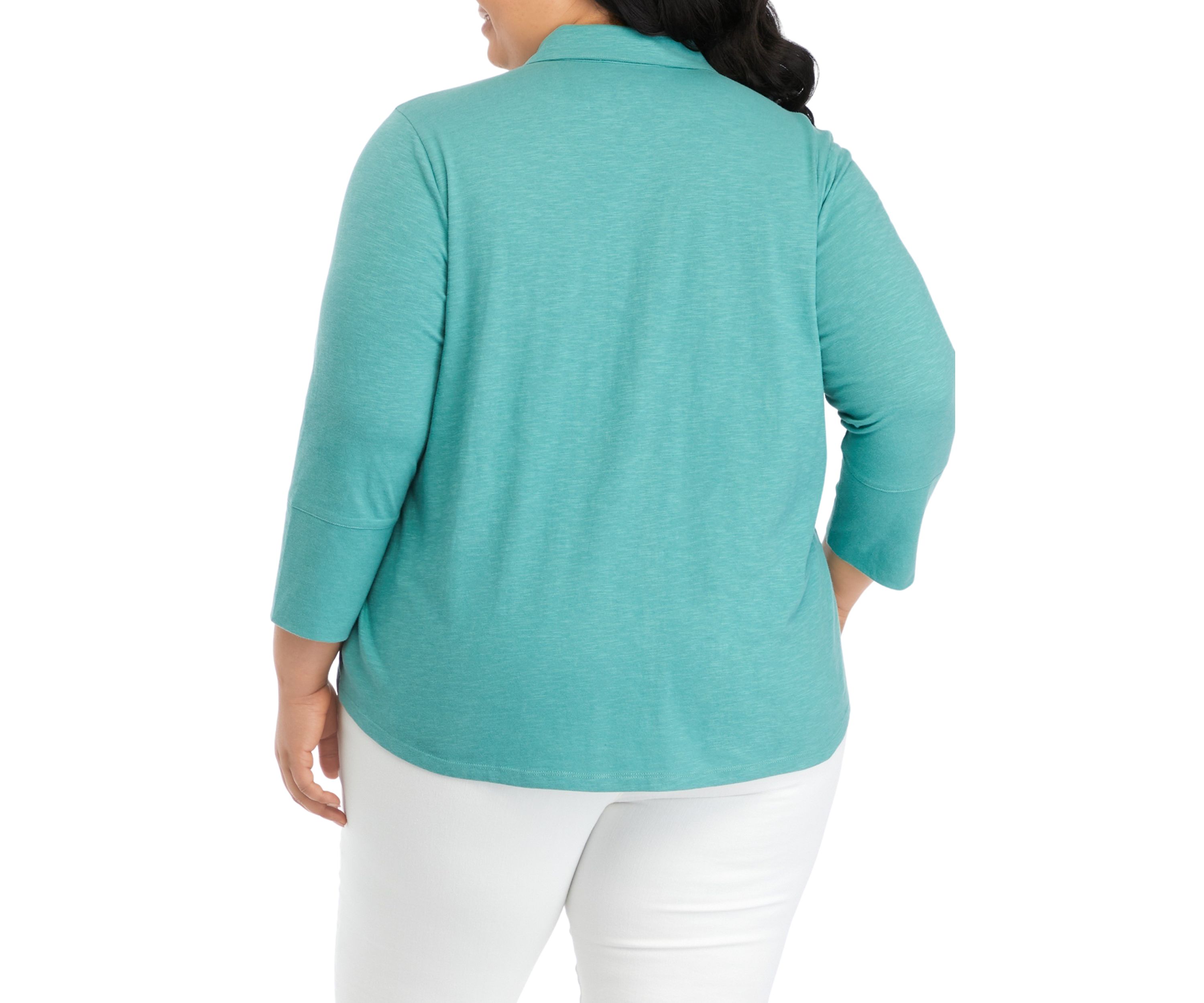 Plus Size Ashten Button Down Knit Top