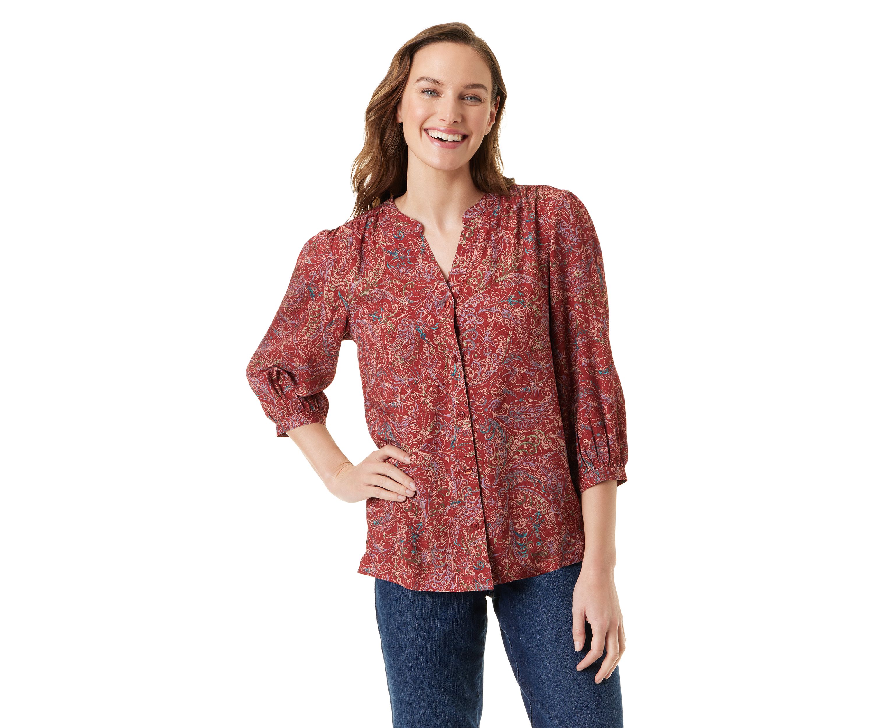 Womens 3/4 Sleeve Merisa Shirt 