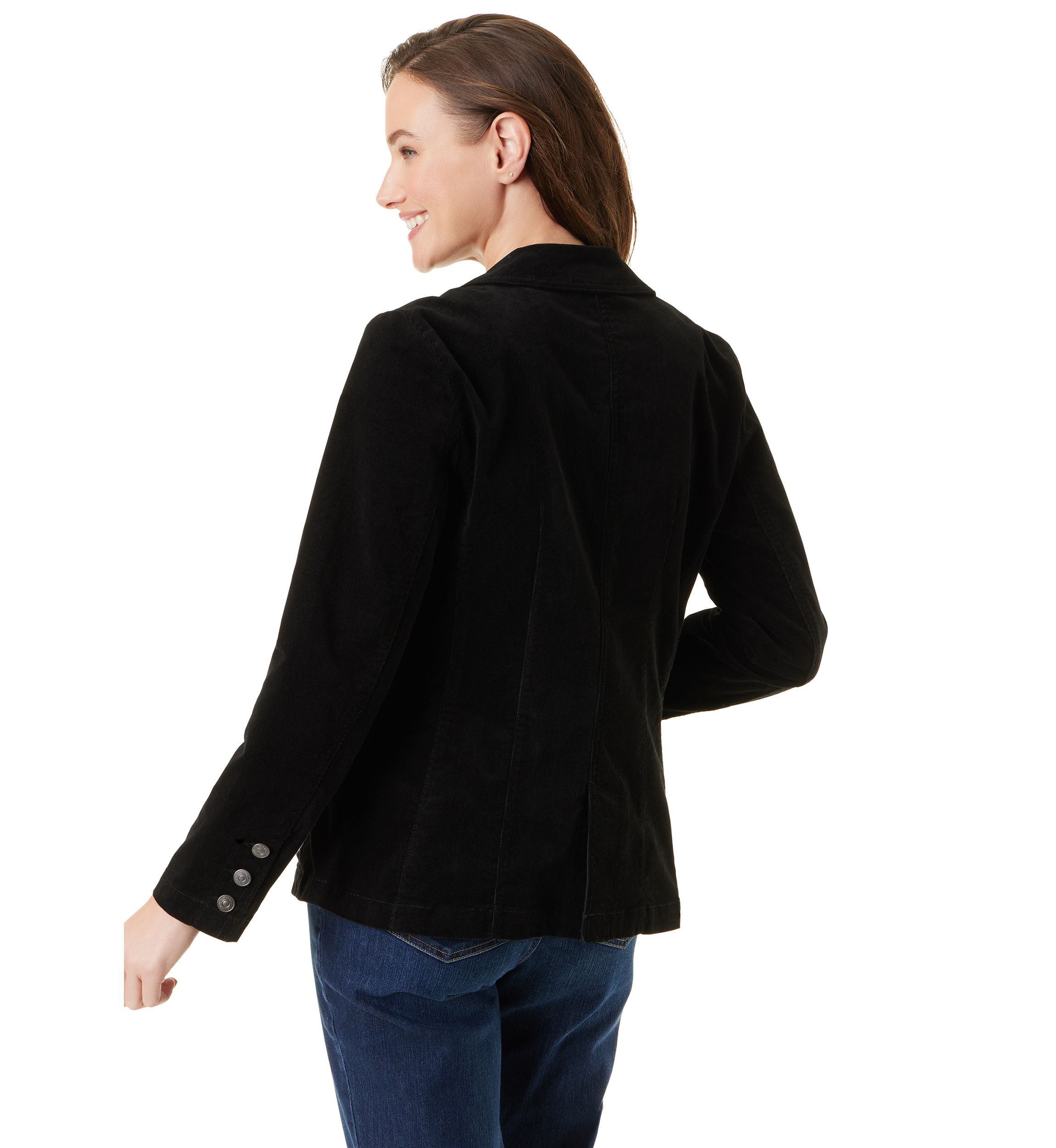 Womens Fitted Corduroy Blazer