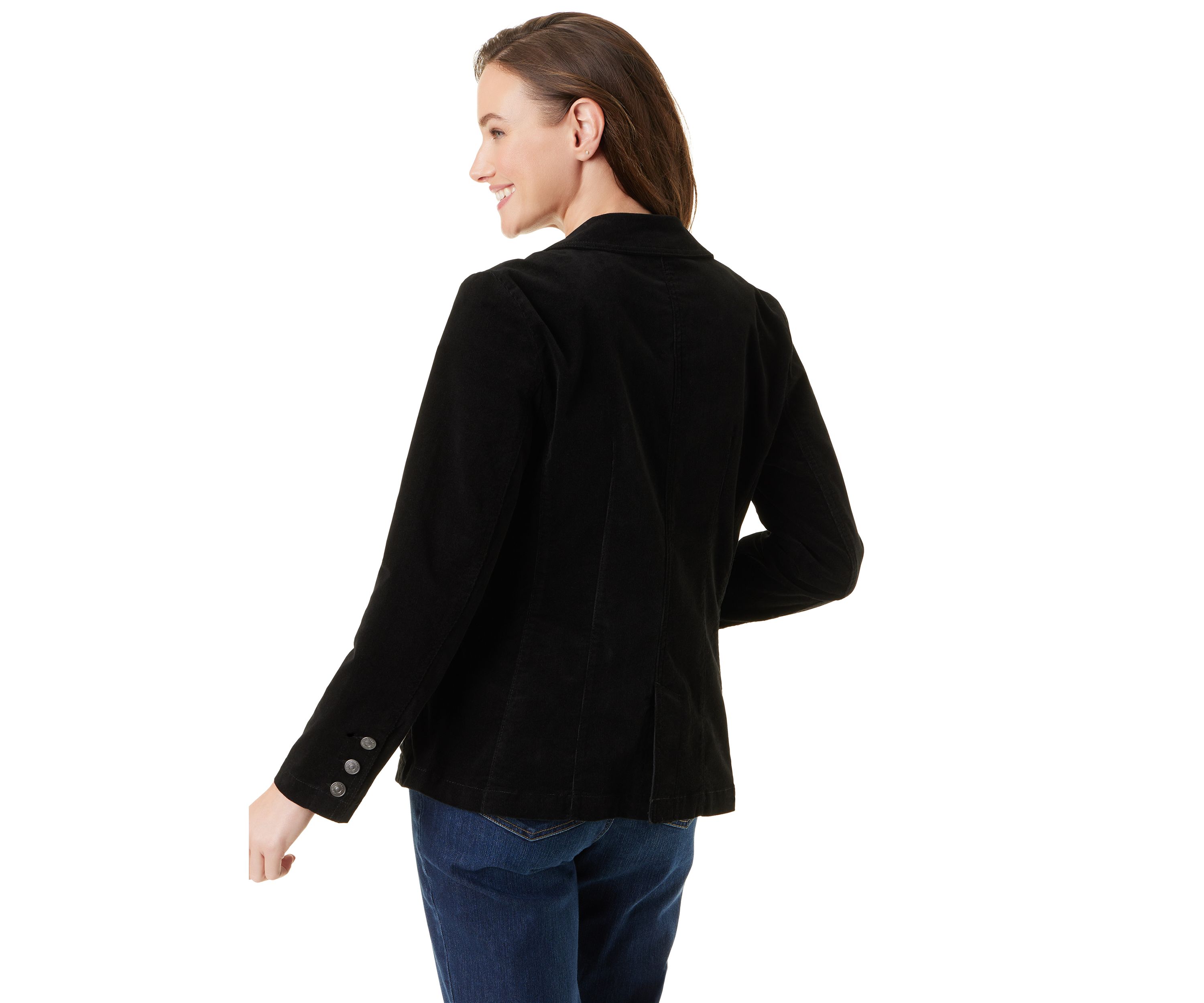 Womens Fitted Corduroy Blazer