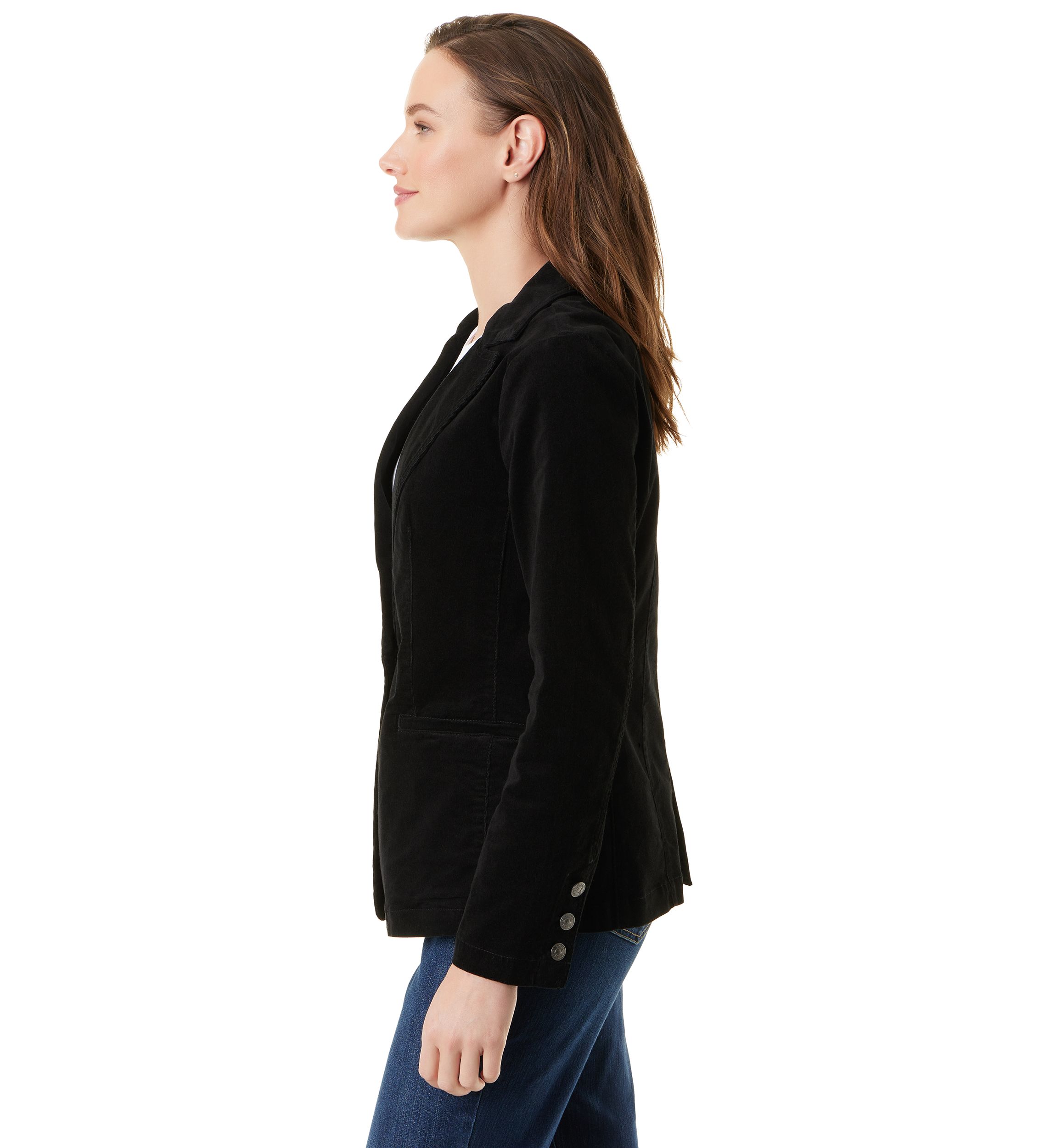 Womens Fitted Corduroy Blazer