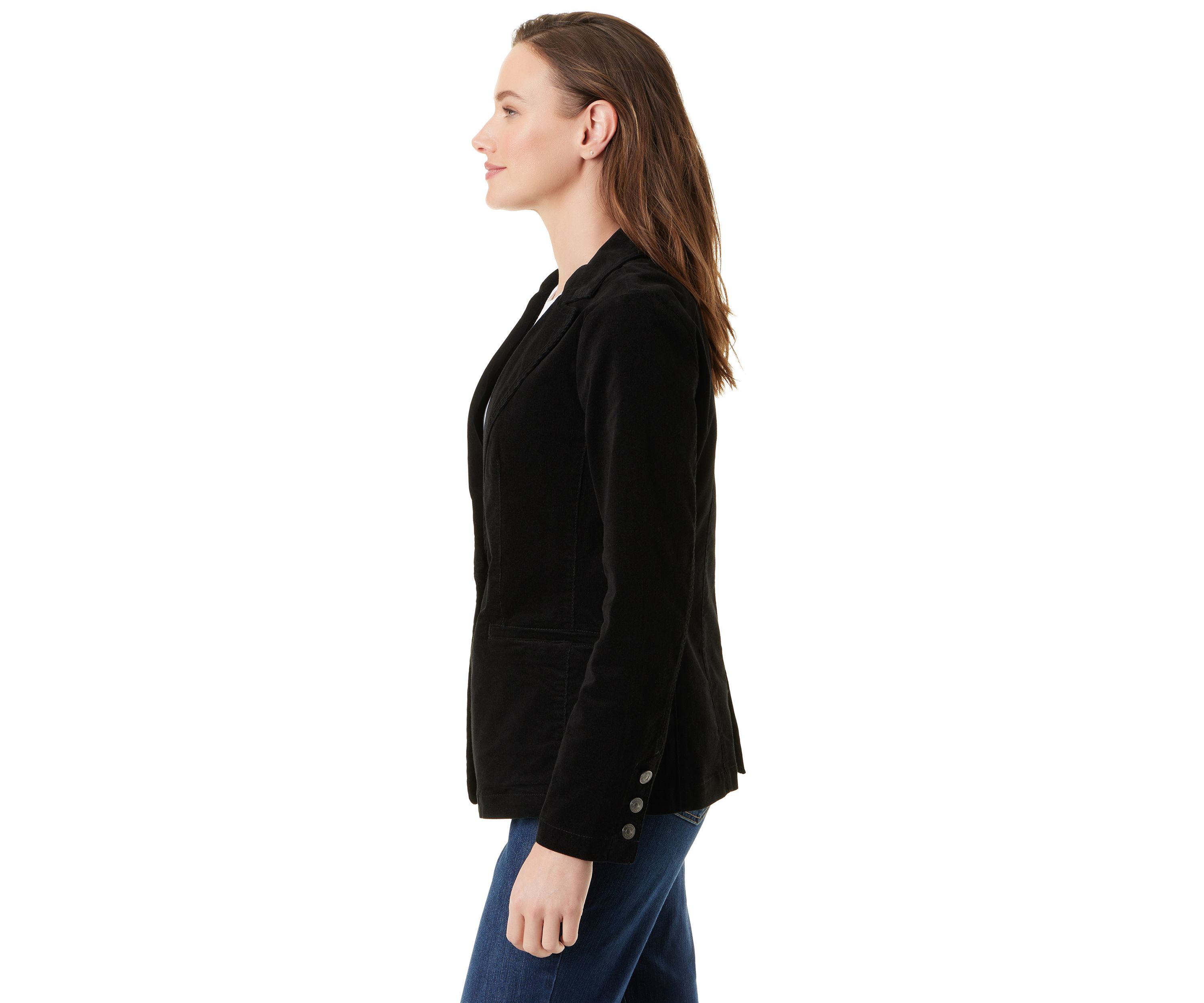 Womens Fitted Corduroy Blazer