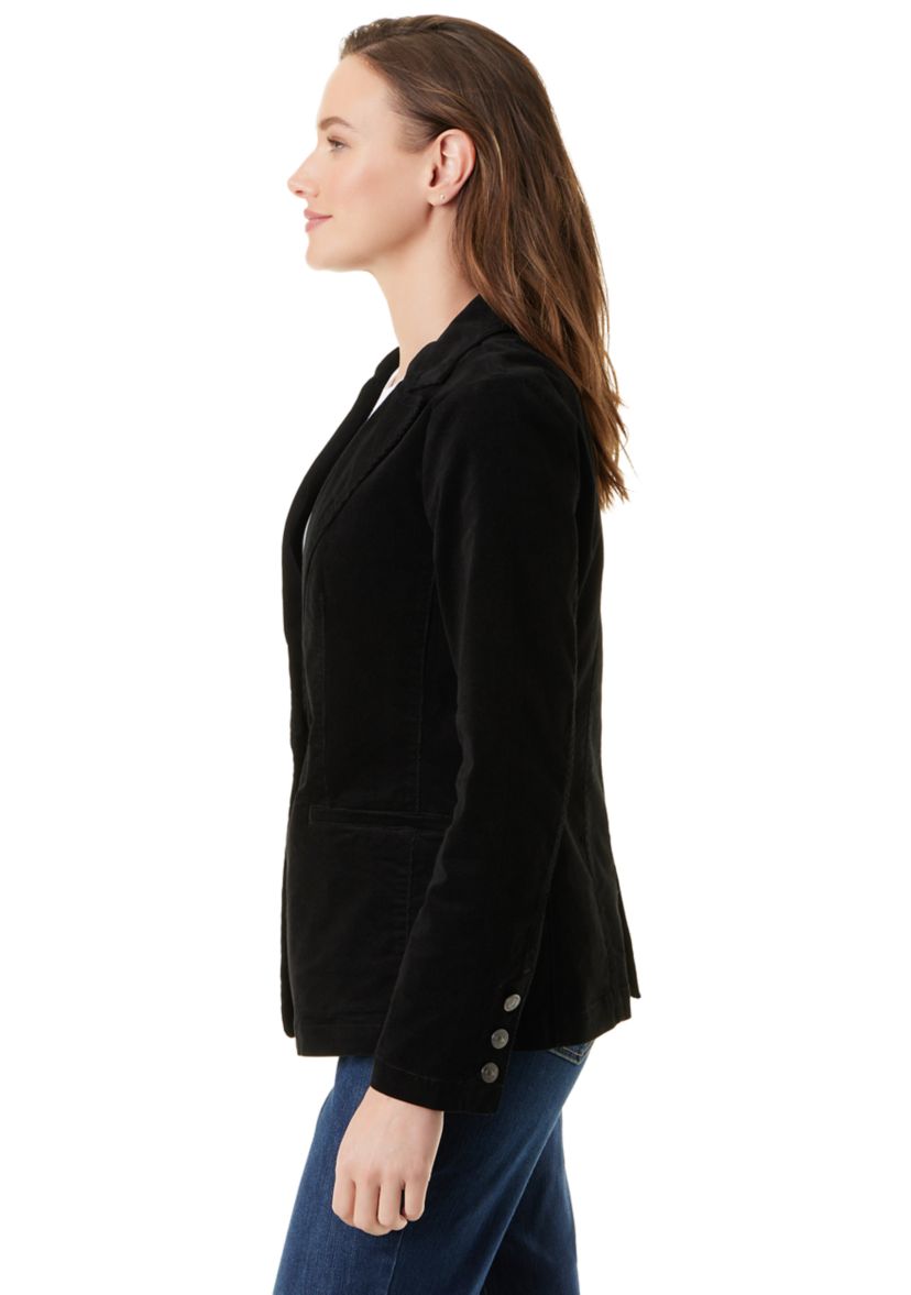 Womens Fitted Corduroy Blazer