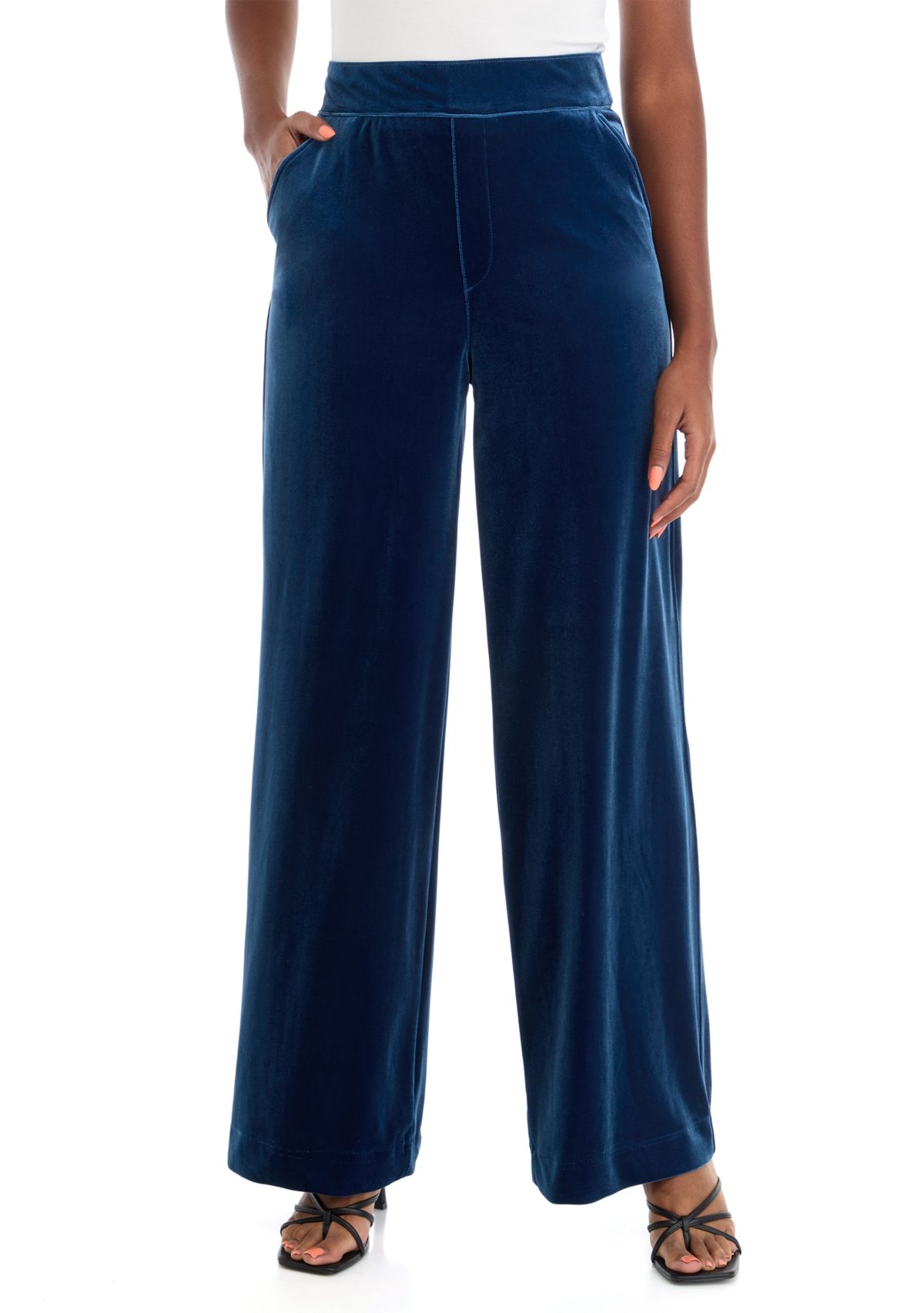 Plus Size Shape Effect Wide Leg Pants