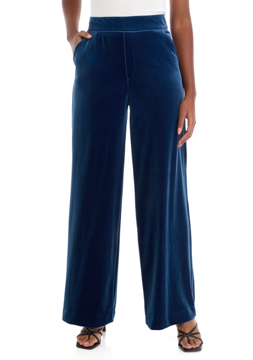 Plus Size Shape Effect Wide Leg Pants