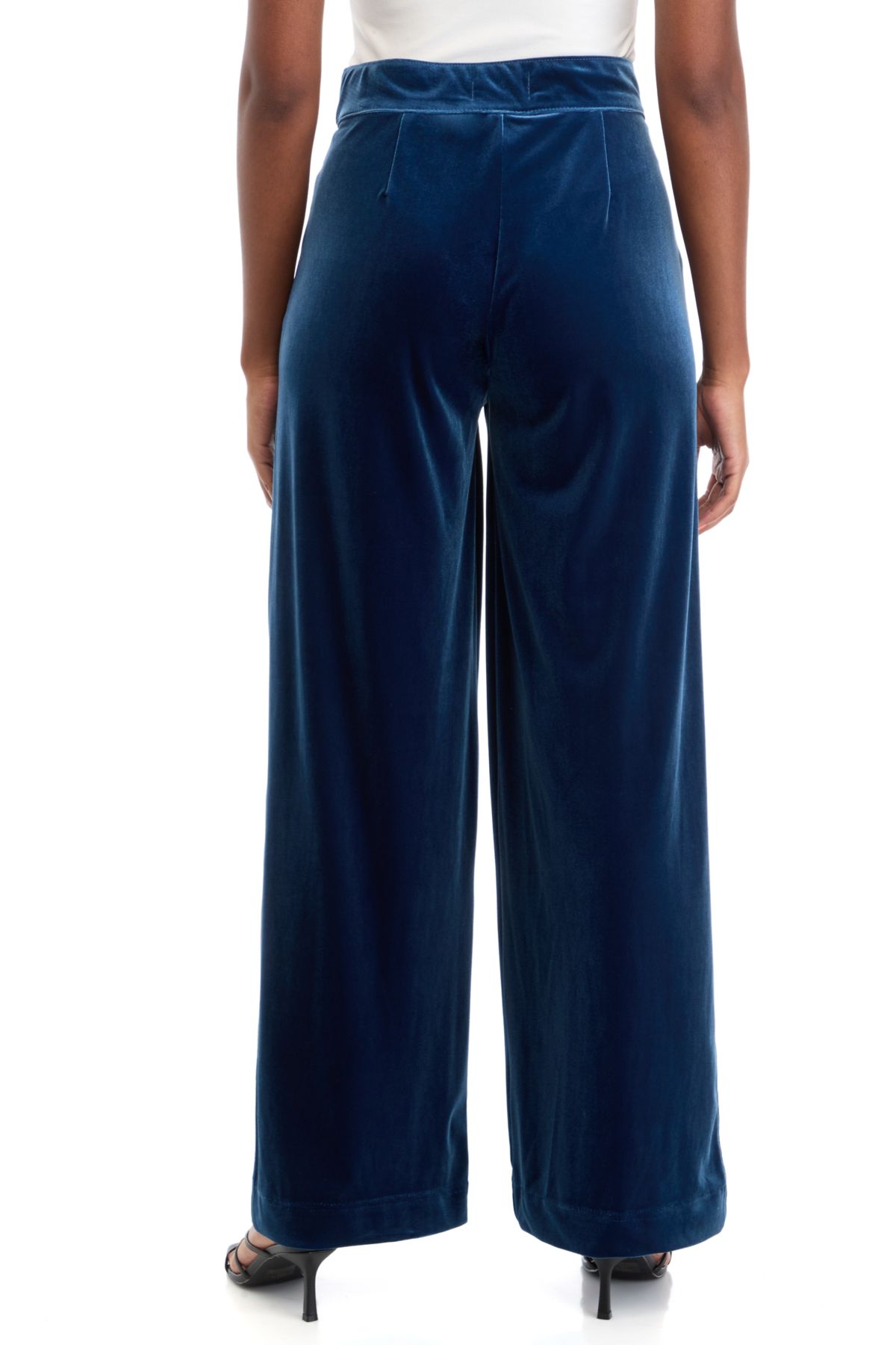 Plus Size Shape Effect Wide Leg Pants
