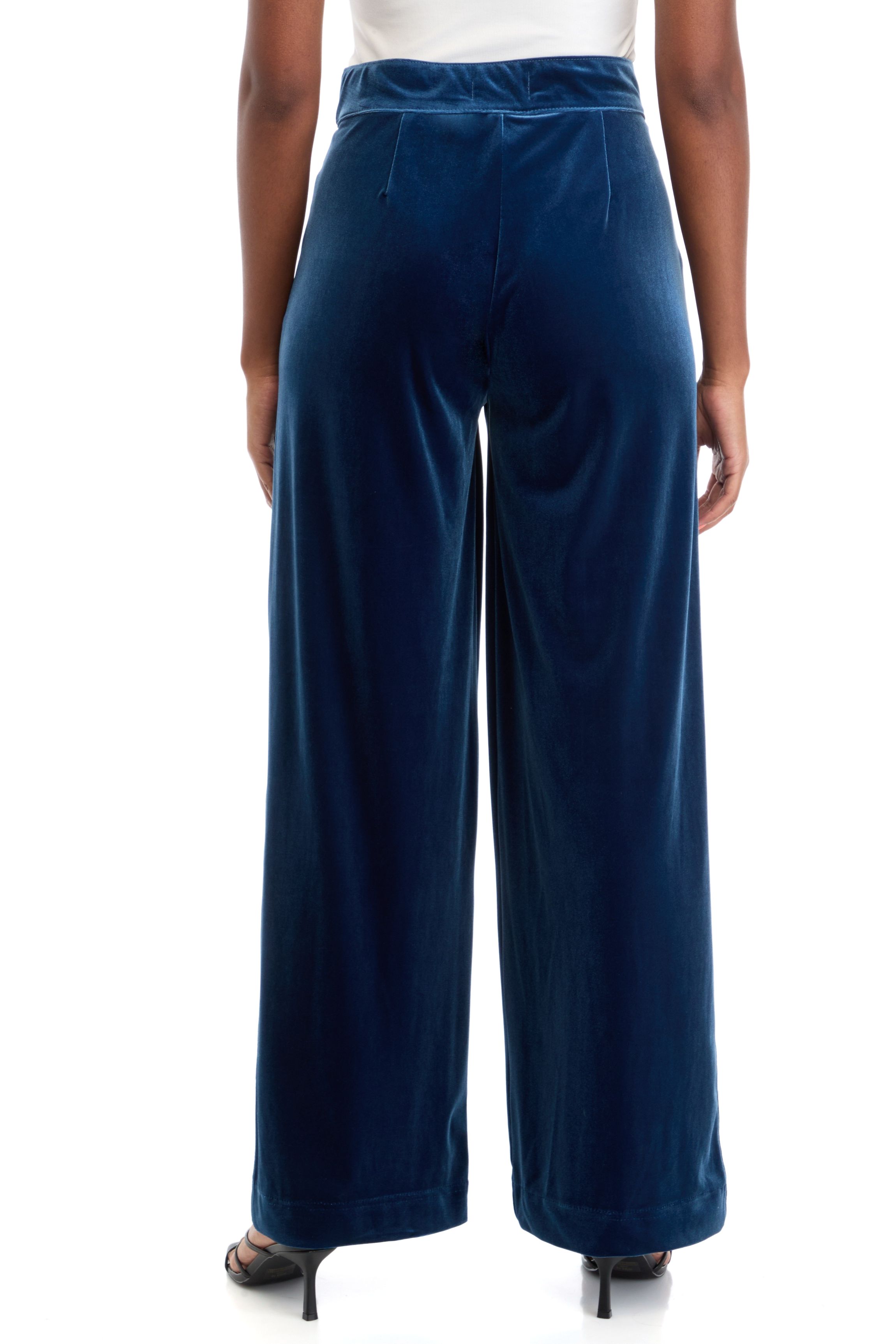 Plus Size Shape Effect Wide Leg Pants