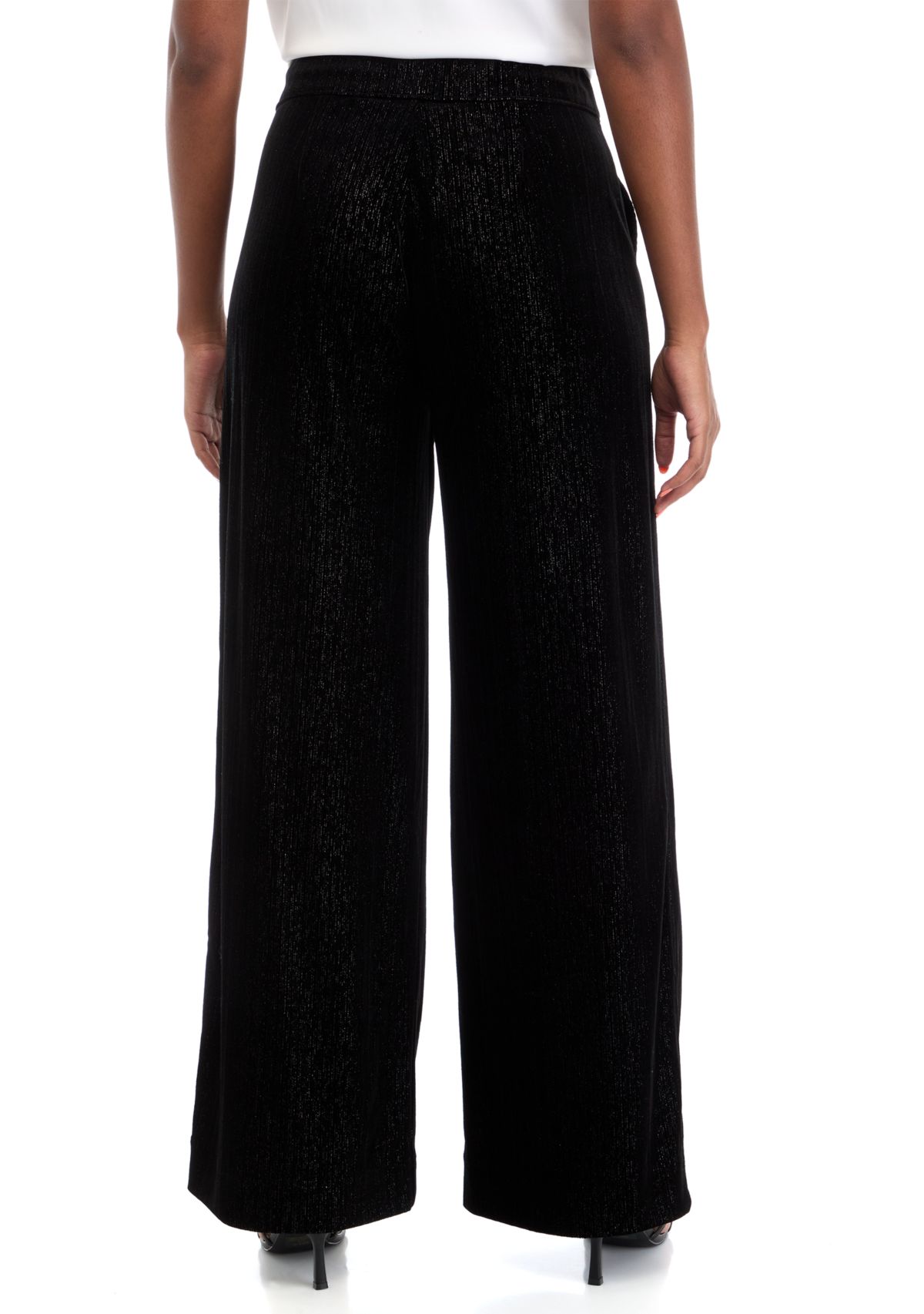Plus Size Shape Effect Wide Leg Pants