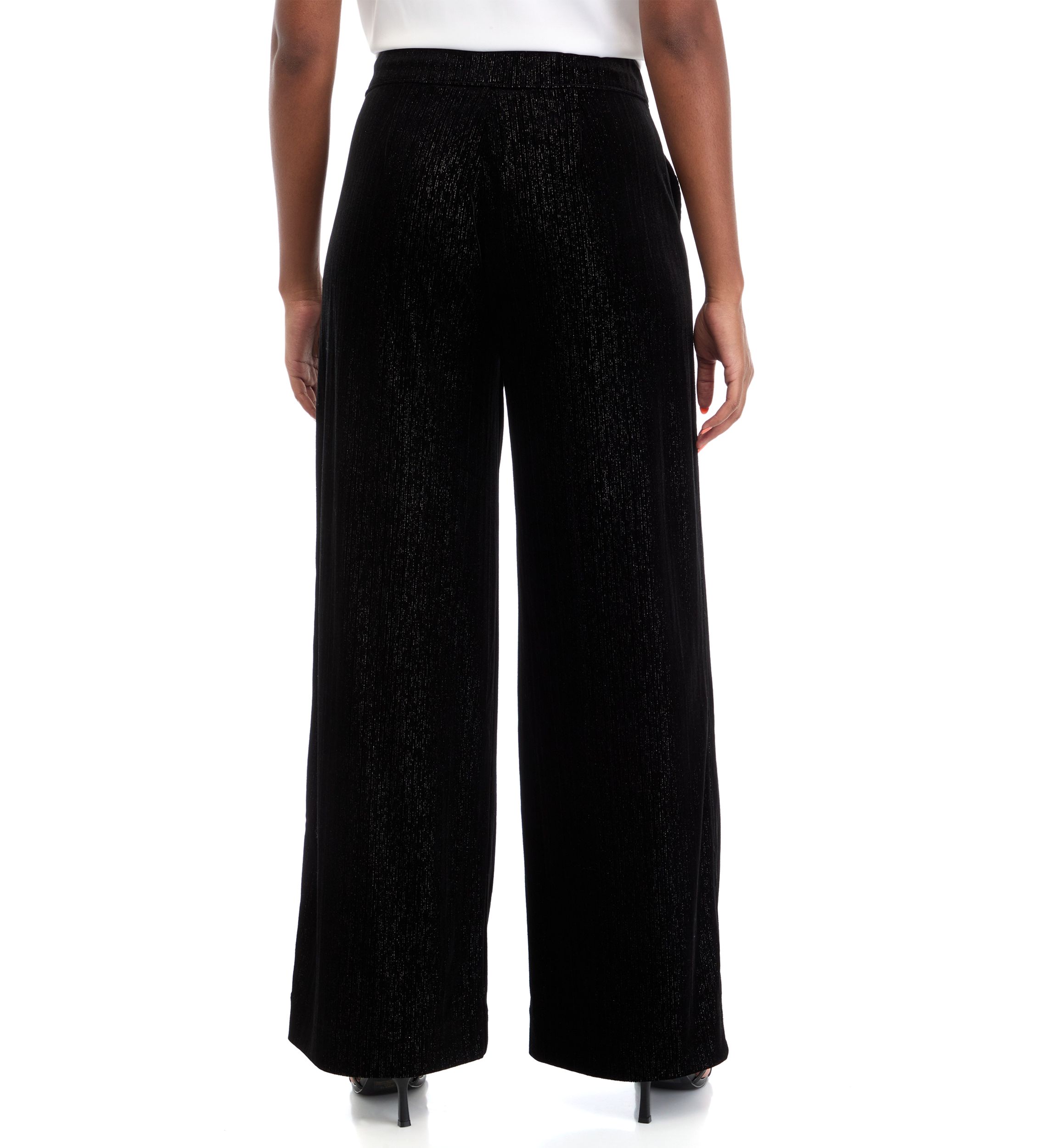 Plus Size Shape Effect Wide Leg Pants