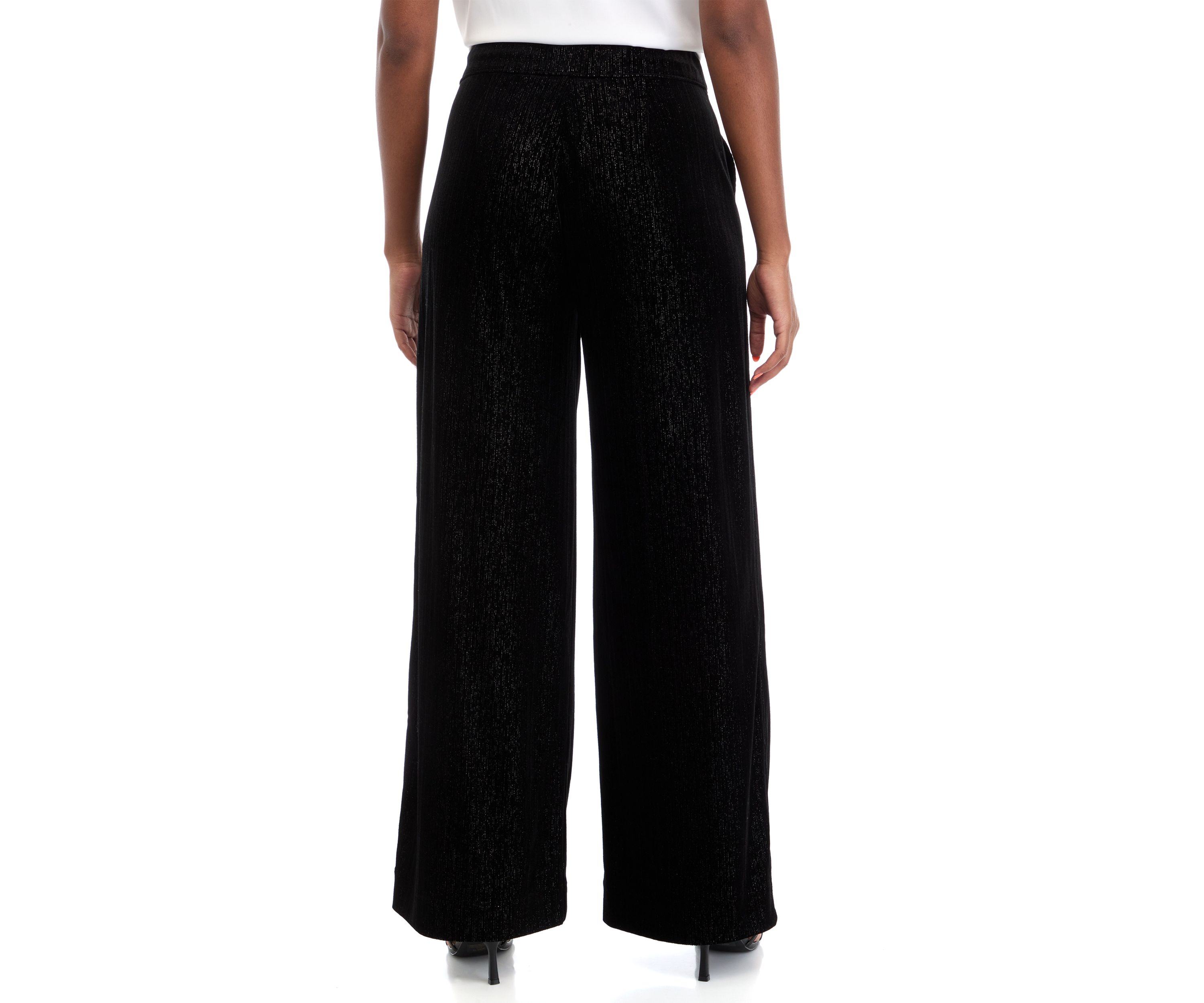 Plus Size Shape Effect Wide Leg Pants