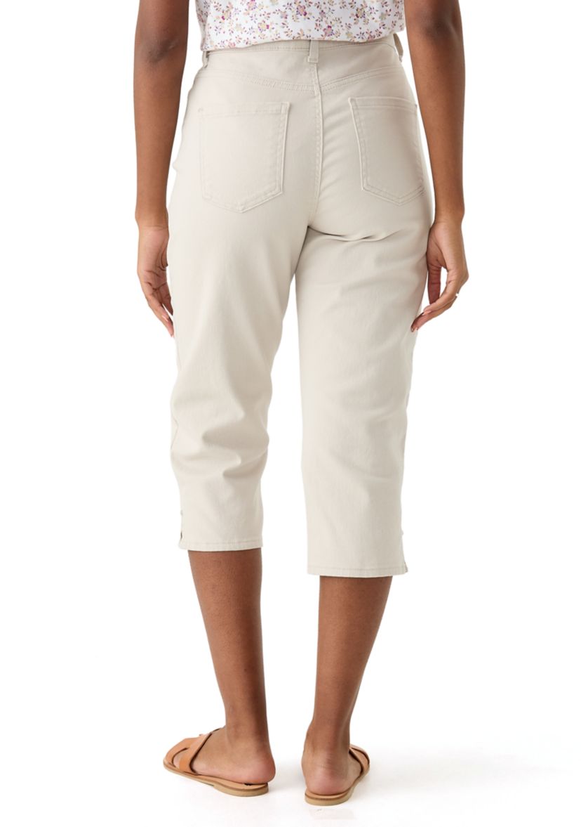 Womens Amanda Capri Pants with Side Slit