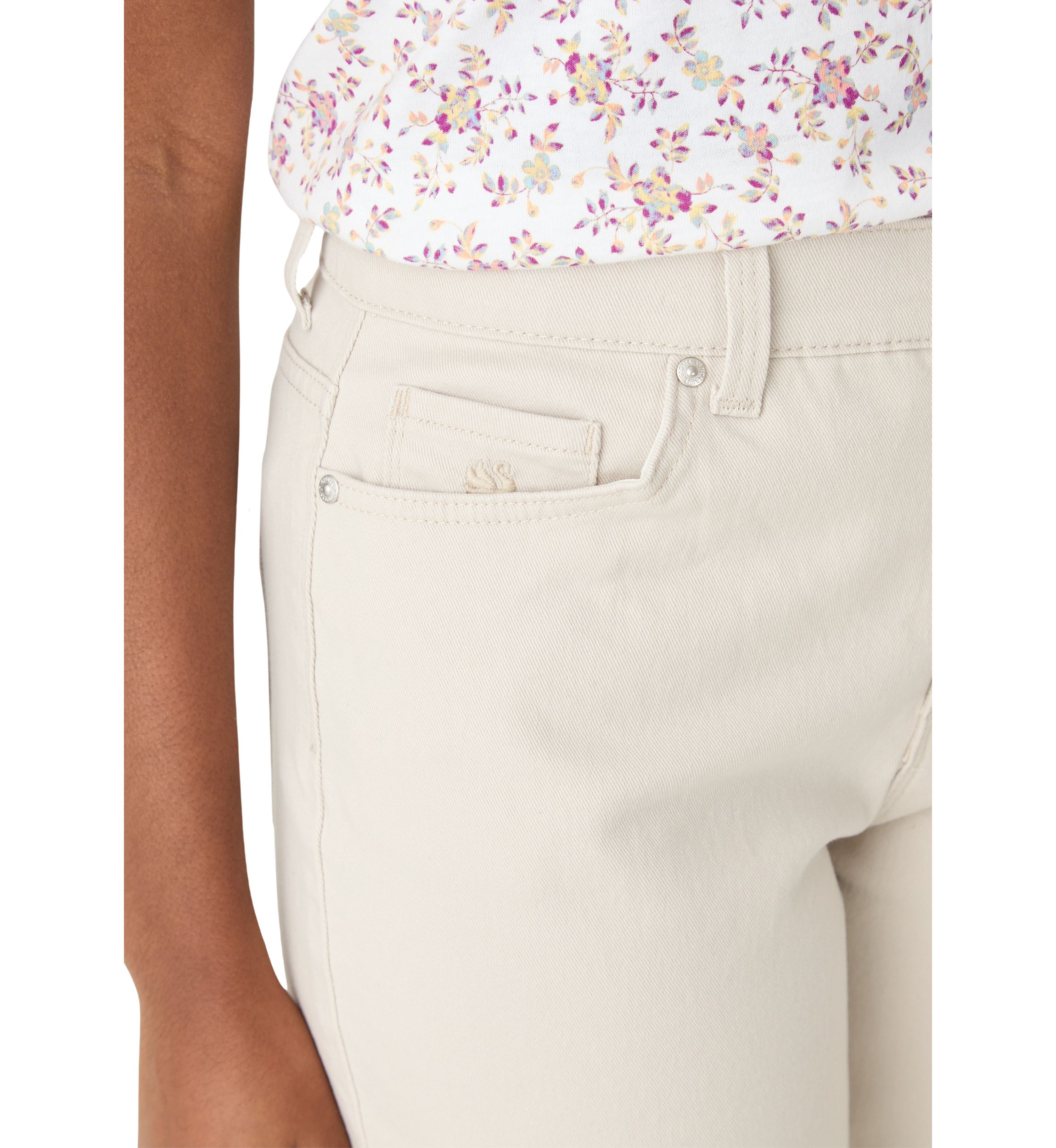 Womens Amanda Capri Pants with Side Slit