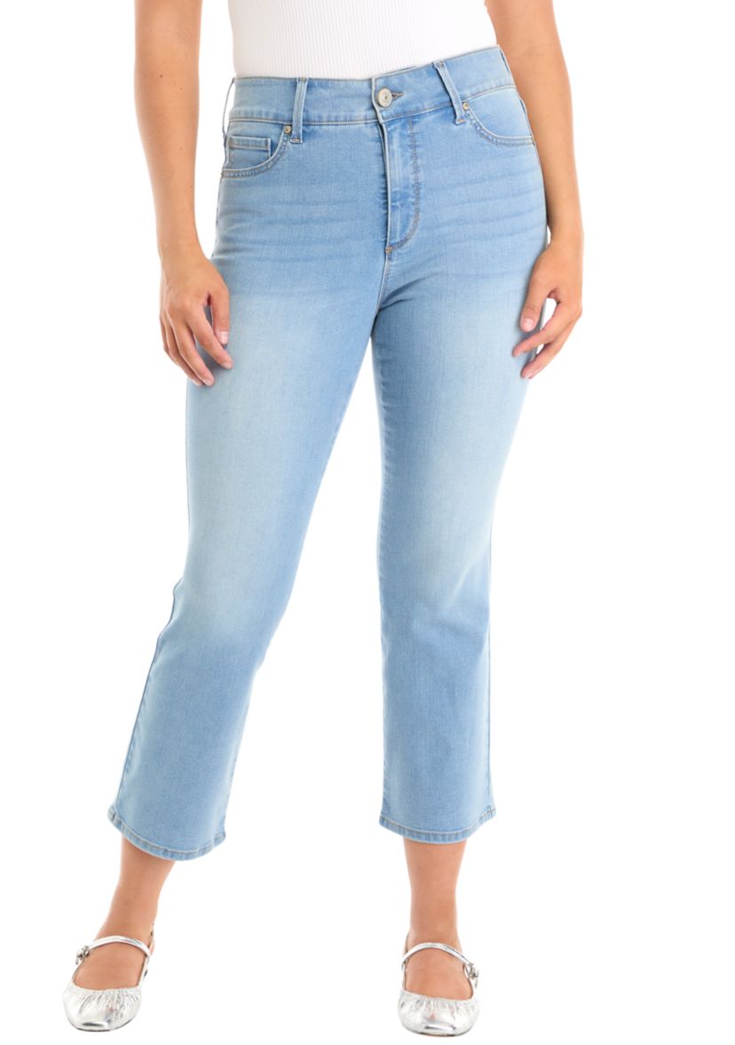 Womens Shape Effect Tummy Sculpt Ankle Length Jeans 