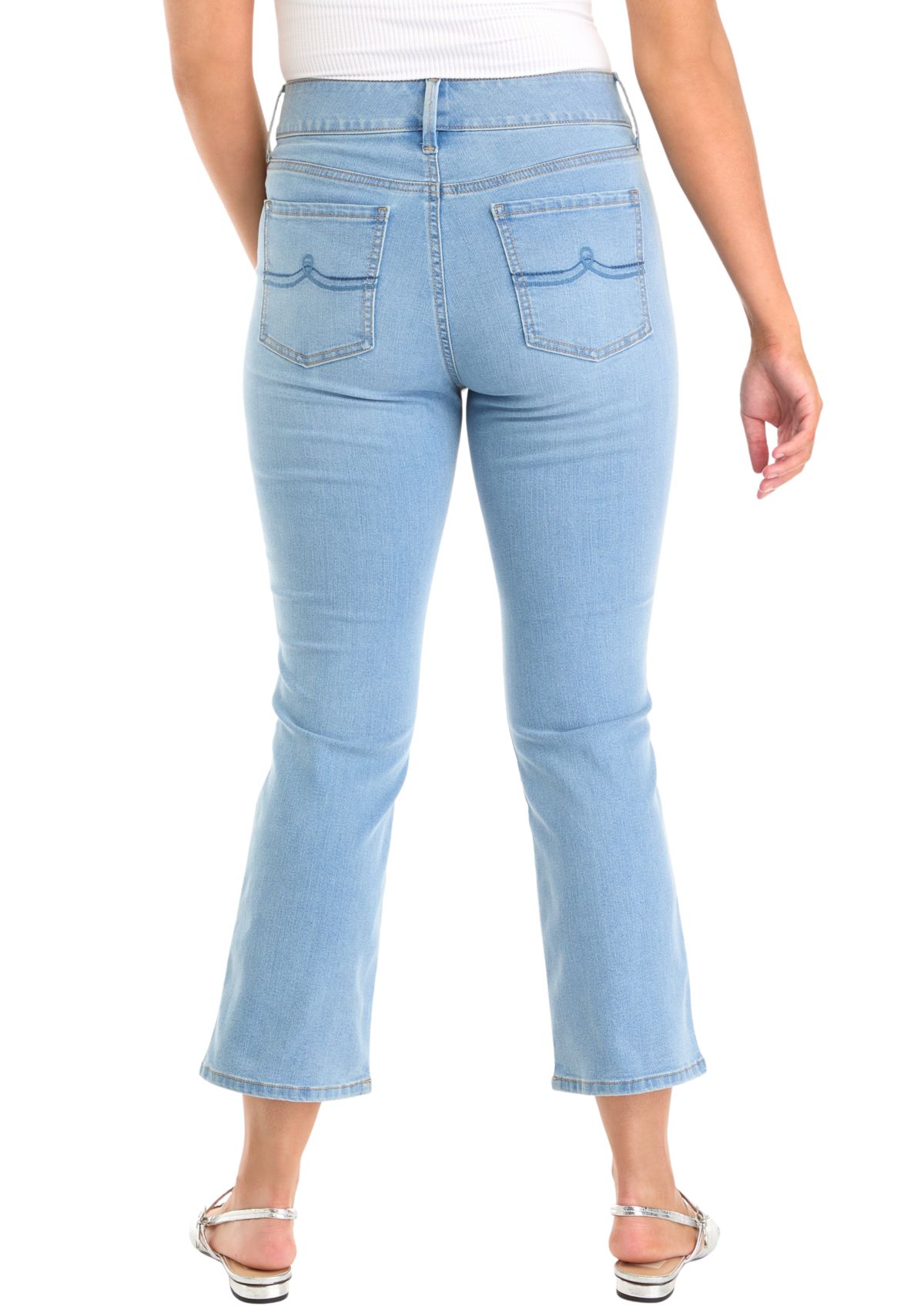Womens Shape Effect Tummy Sculpt Ankle Length Jeans 