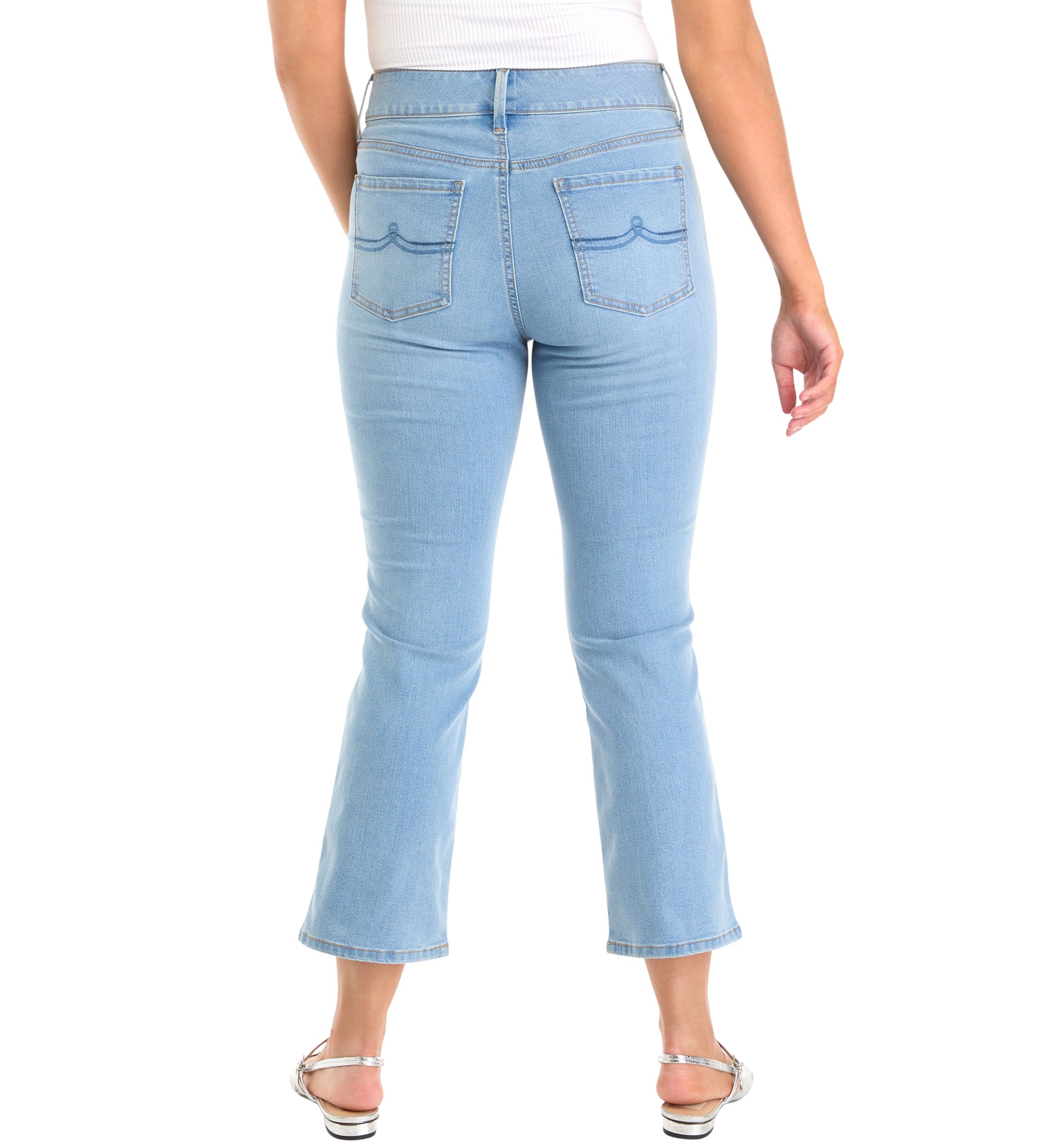 Womens Shape Effect Tummy Sculpt Ankle Length Jeans 