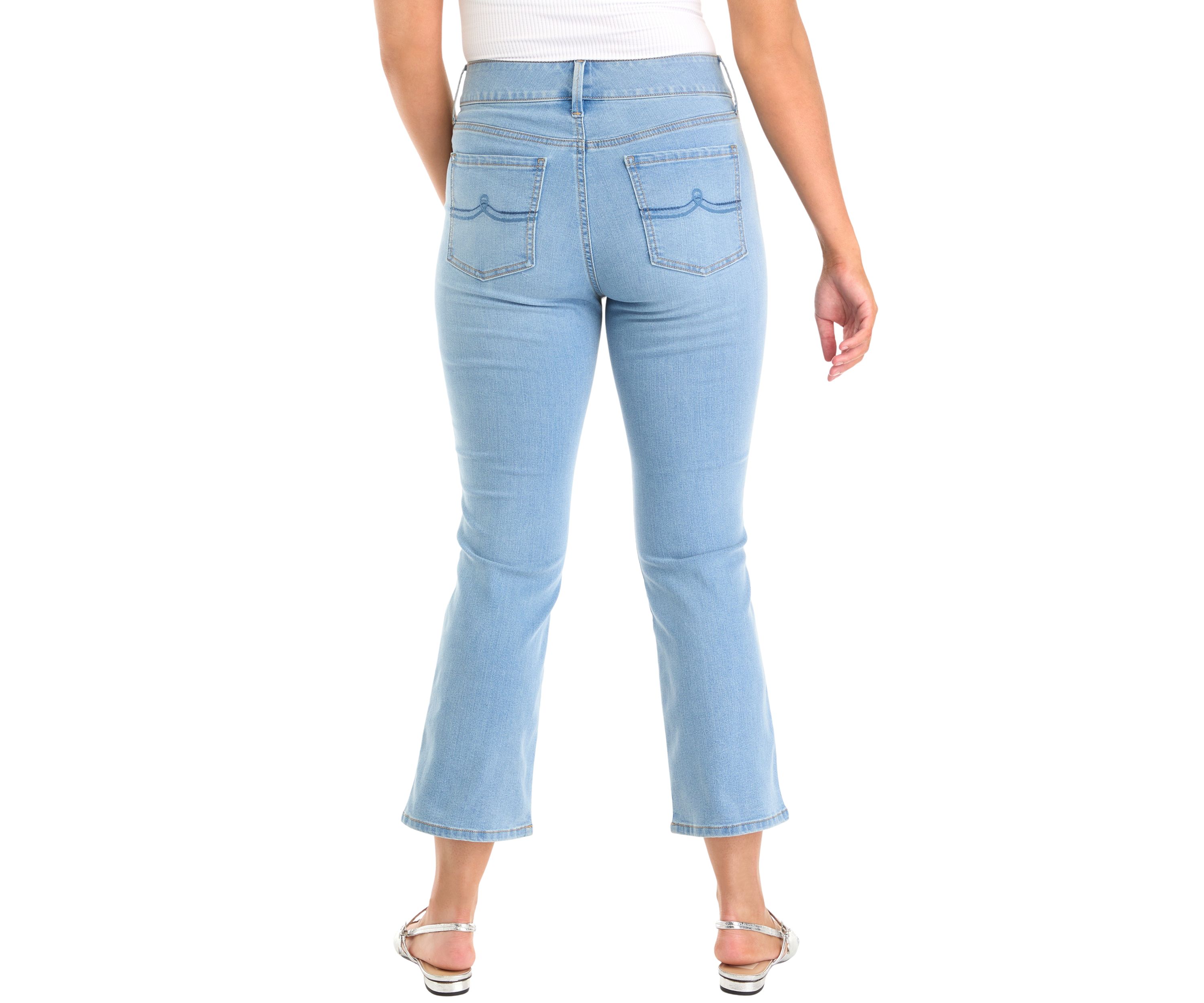 Womens Shape Effect Tummy Sculpt Ankle Length Jeans 