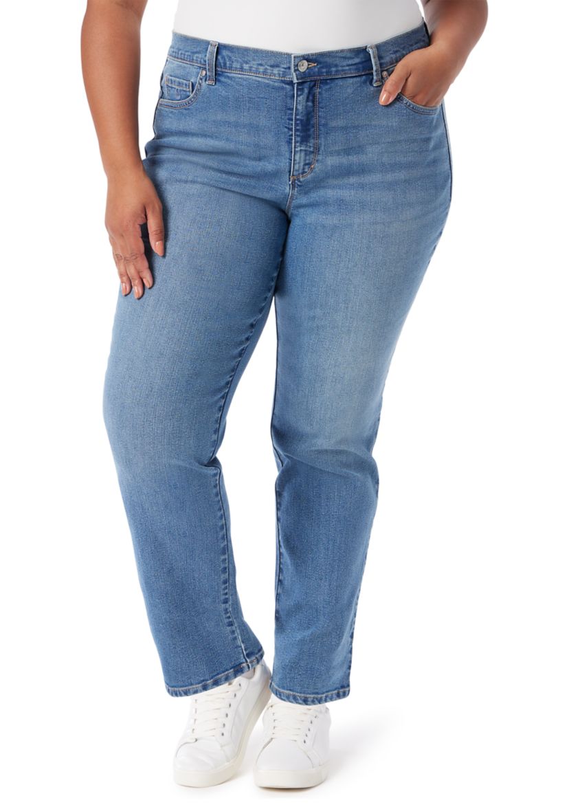 Plus Size Amanda Classic Straight Leg Jeans