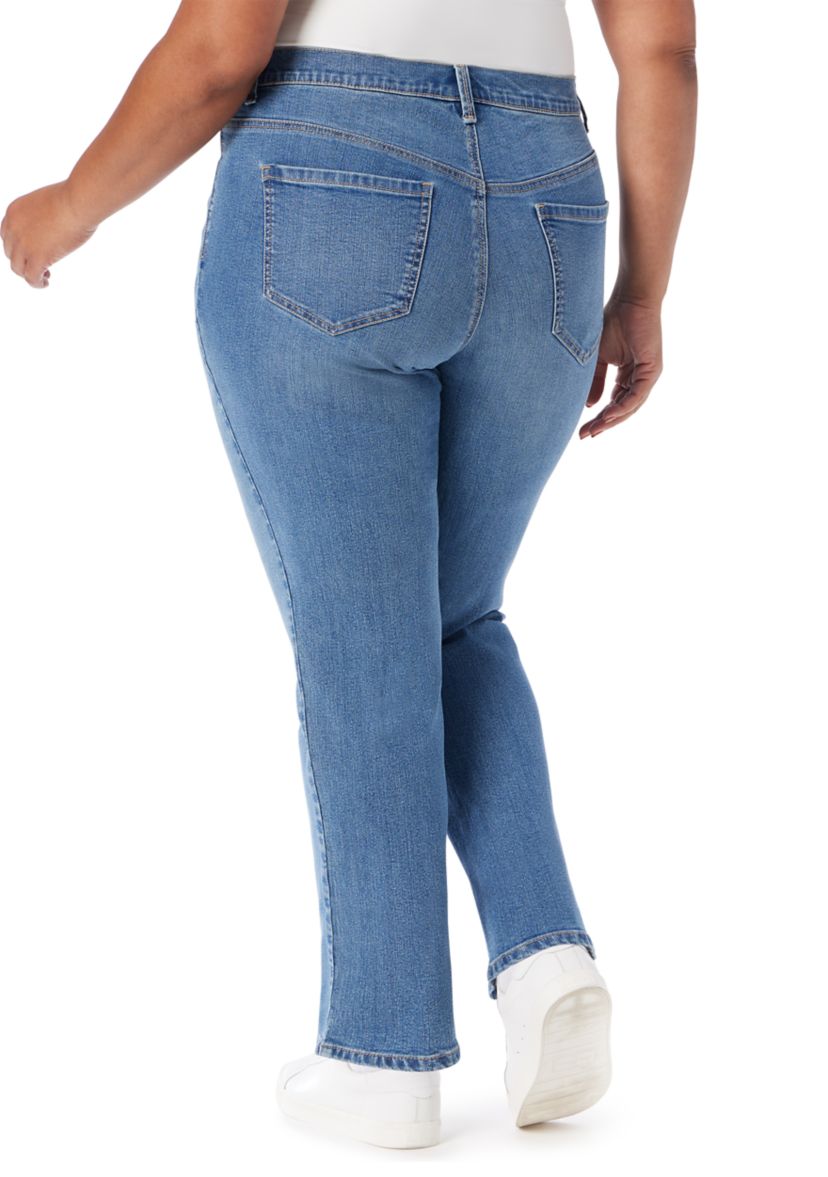 Plus Size Amanda Classic Straight Leg Jeans