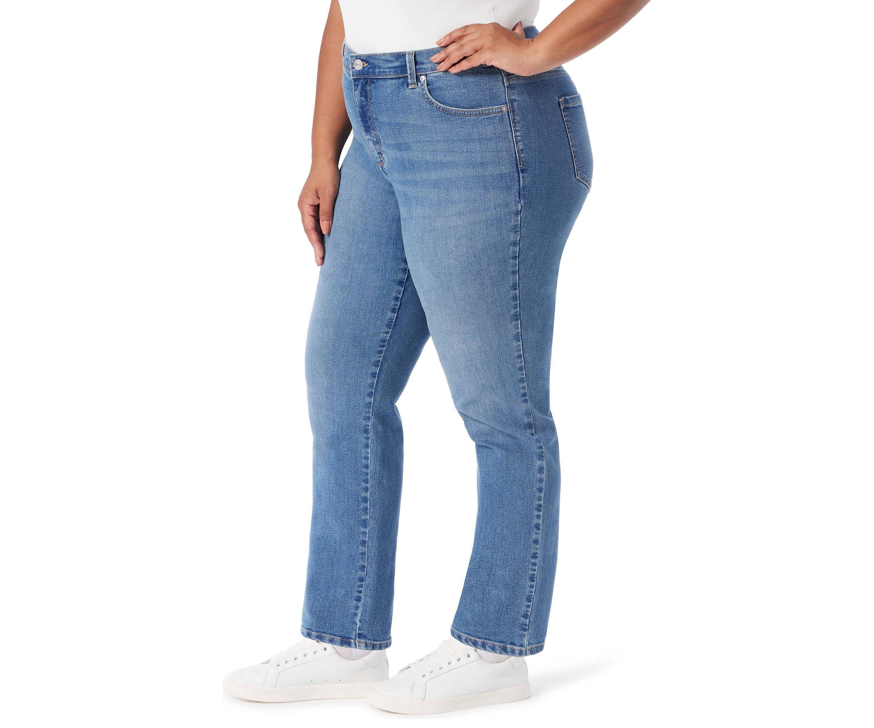 Plus Size Amanda Classic Straight Leg Jeans