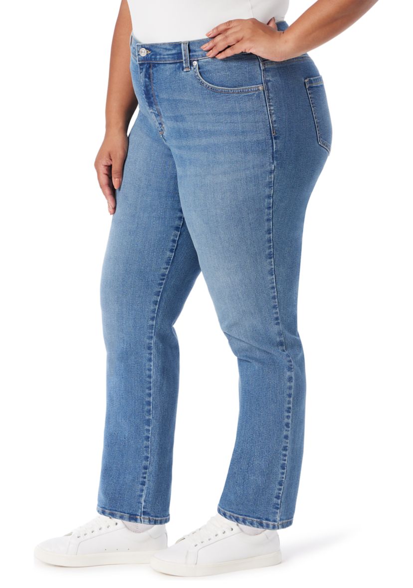 Plus Size Amanda Classic Straight Leg Jeans
