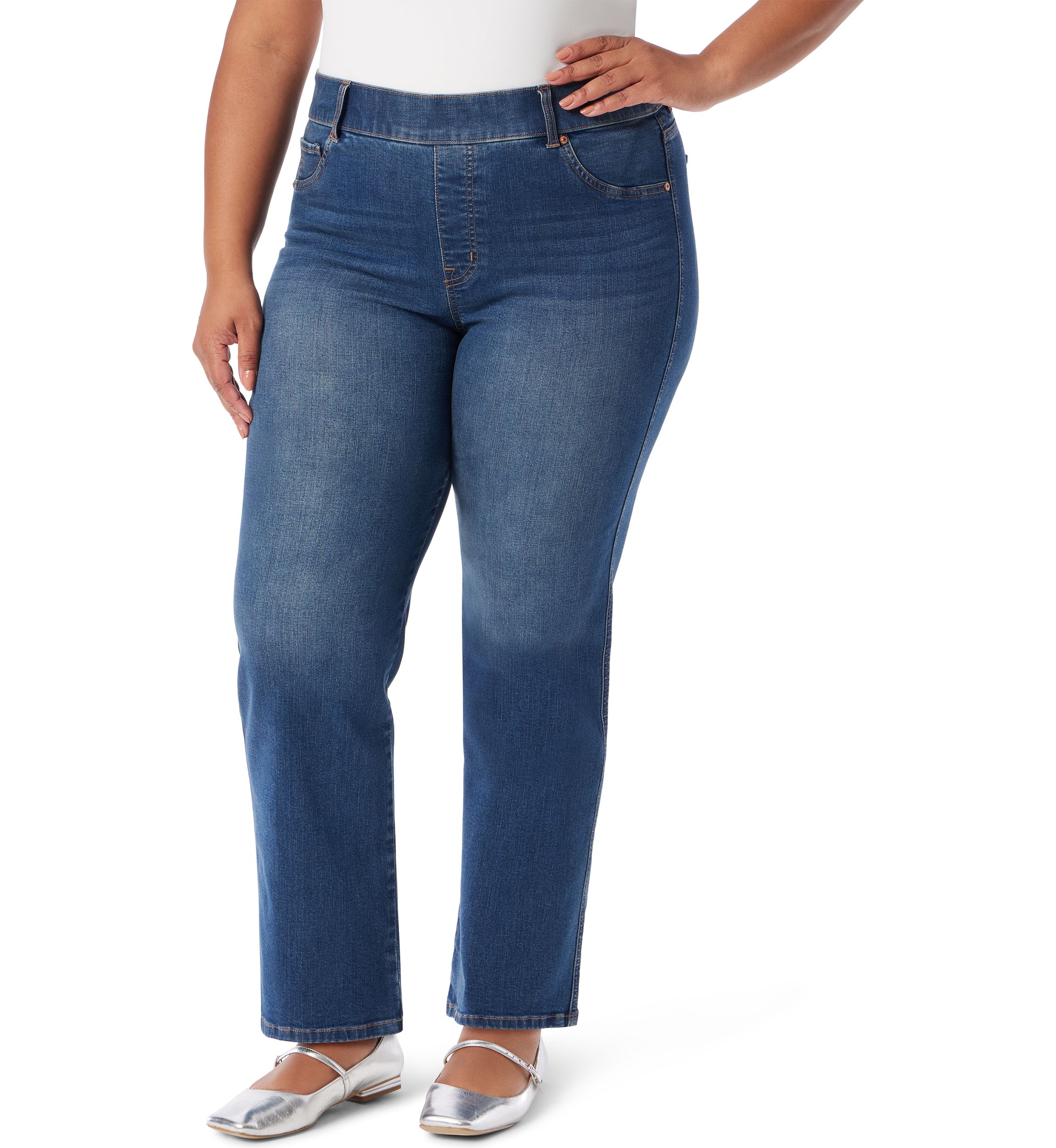   Plus Size Shape Effect Jeans 